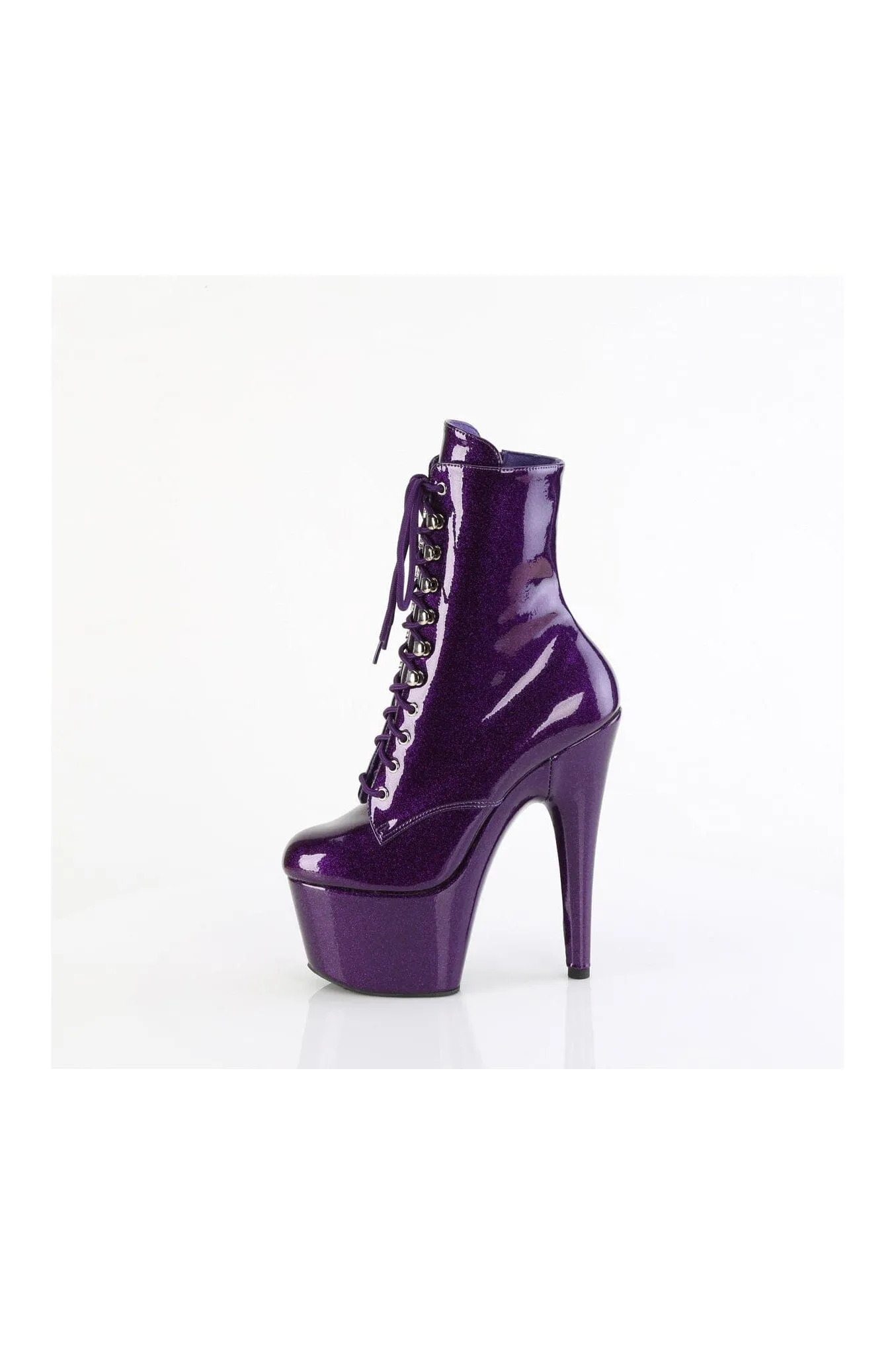 ADORE-1020GP Purple Patent Ankle Boot