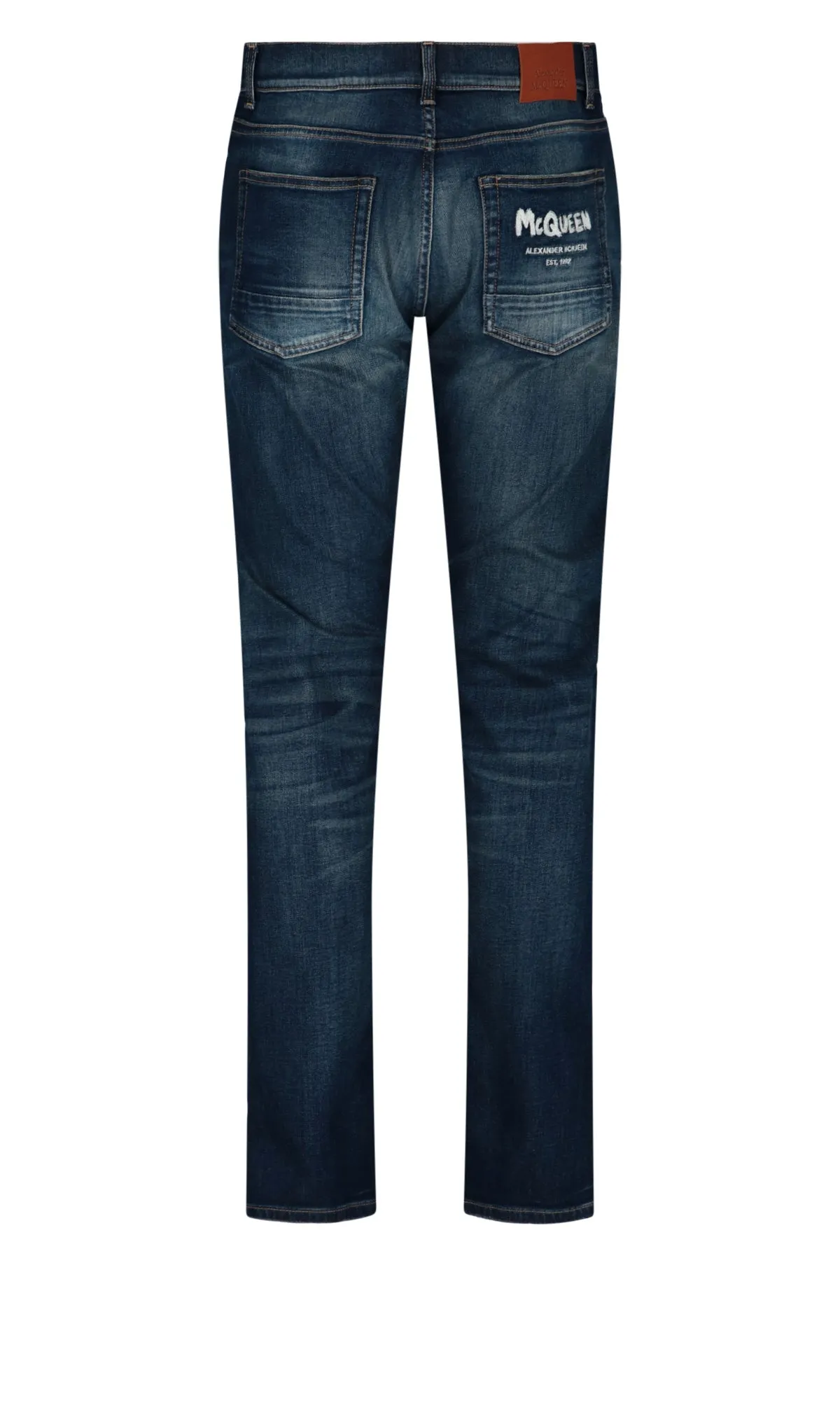 Alexander McQueen Graffiti Printed Jeans