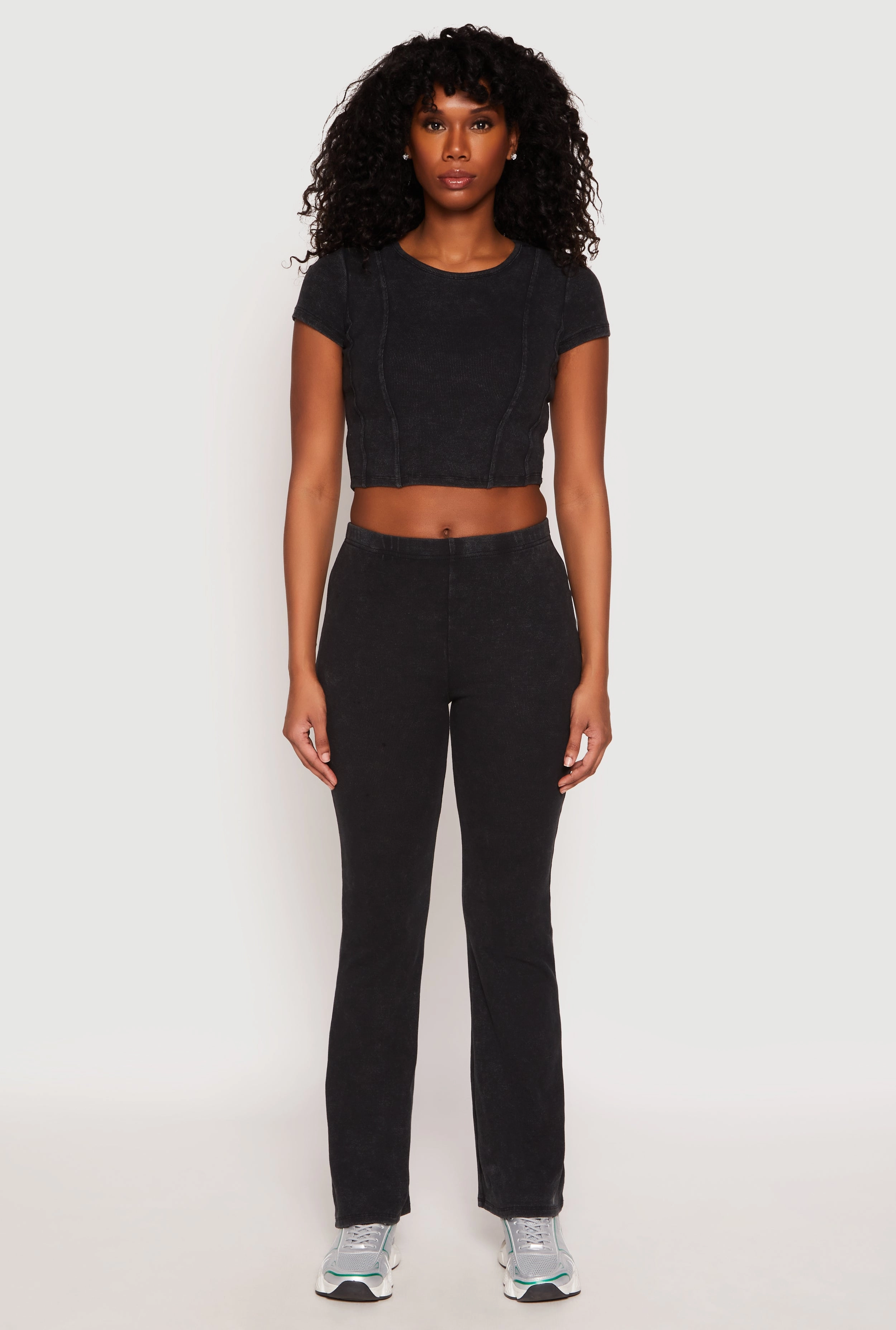 Almost Famous Ribbed Knit Crop Top