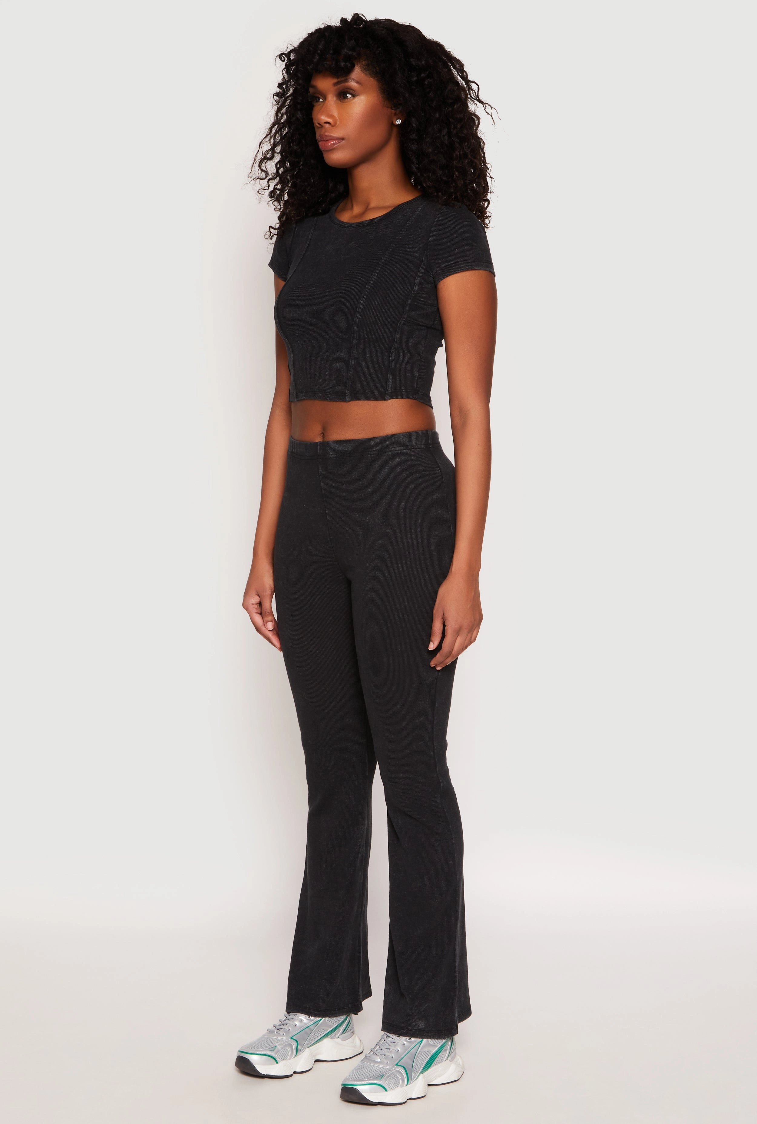 Almost Famous Ribbed Knit Crop Top