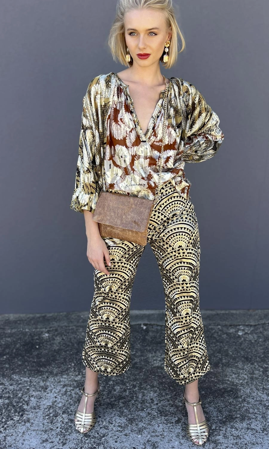 Archaic Kori Gold Labyrinth Pants