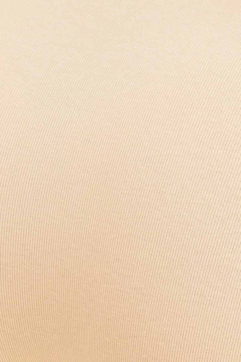 Beige Bikini Brief Cotton Stretch