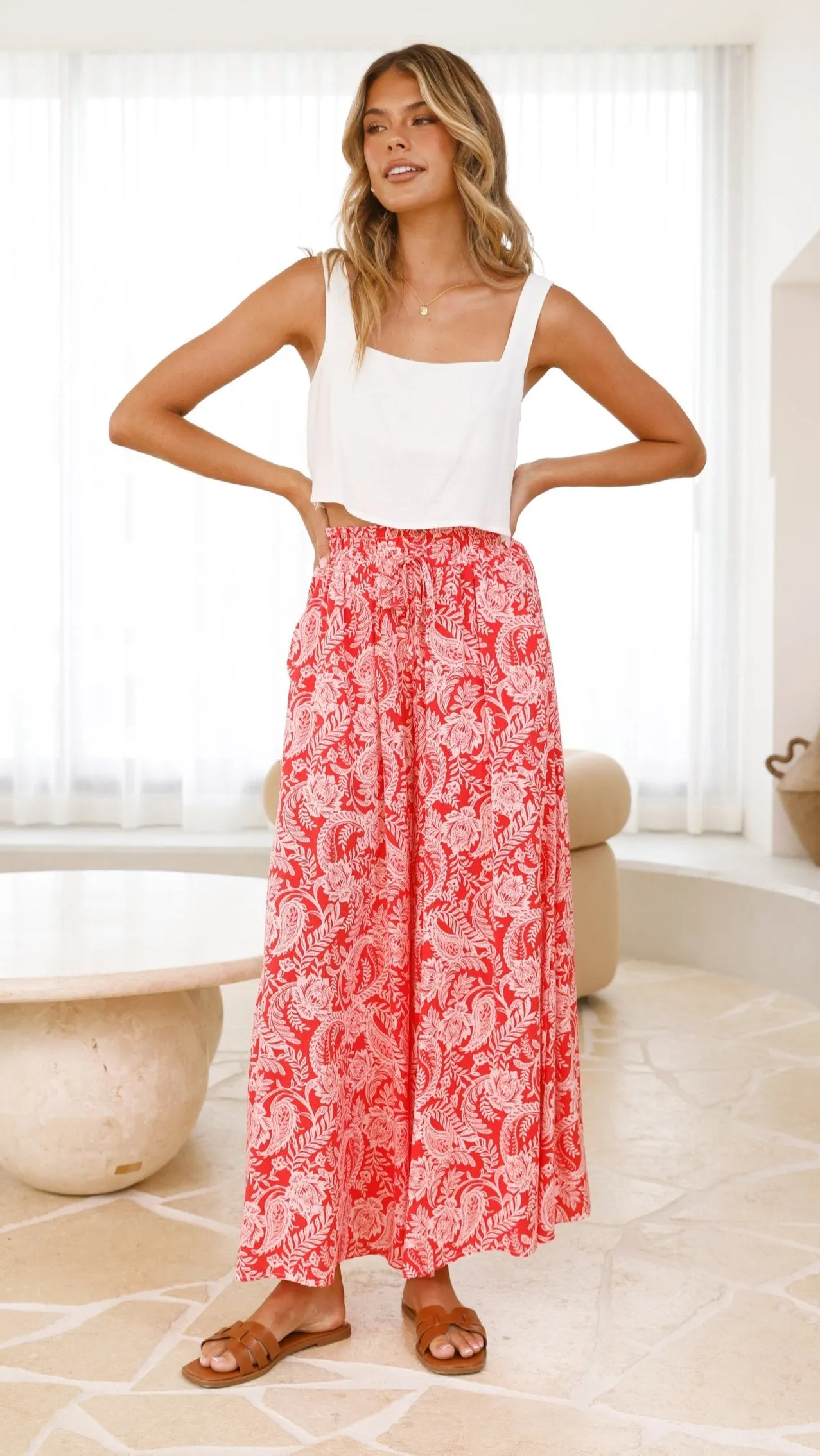 Belinda Pants - Paisley Print
