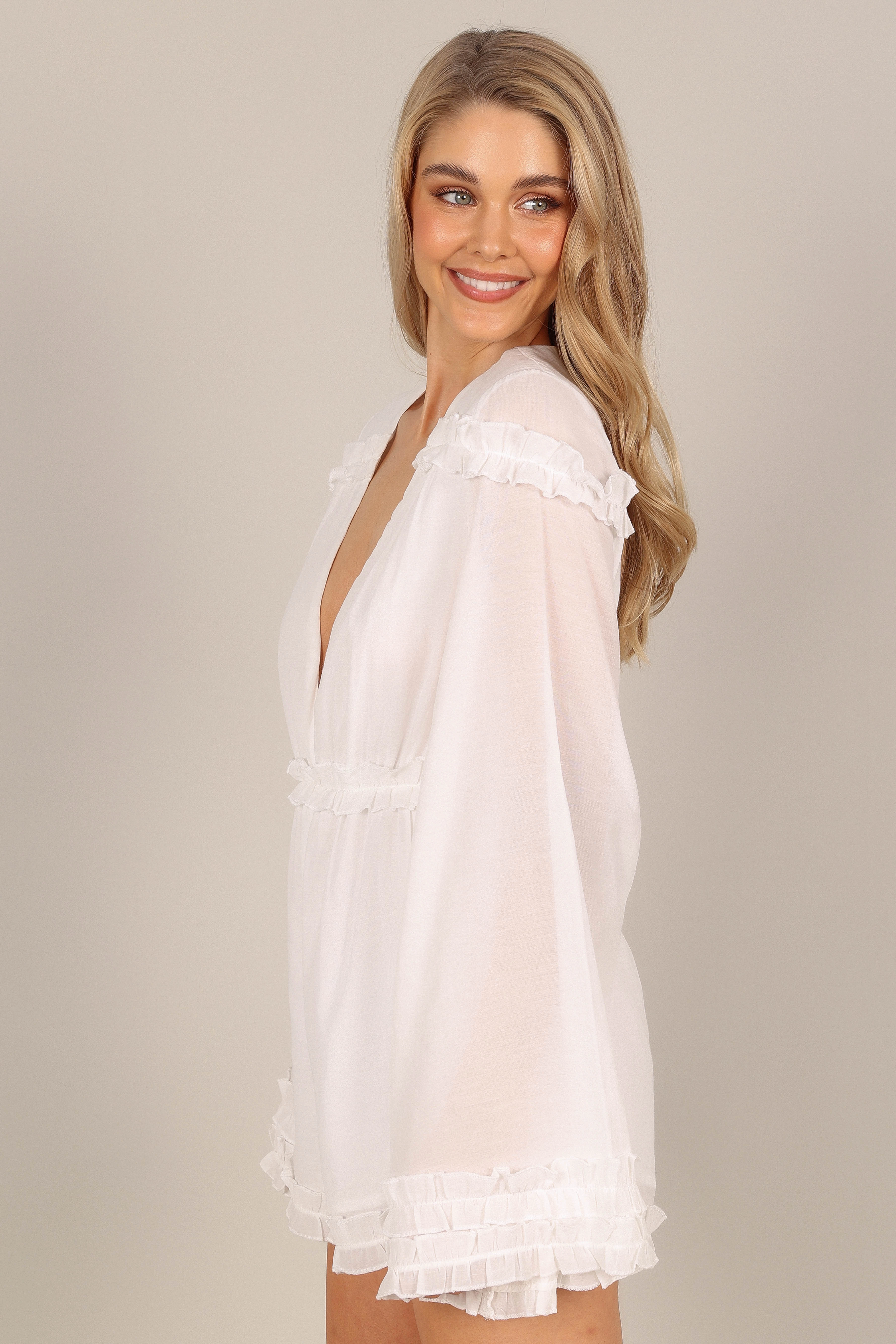 Bettina Playsuit - White
