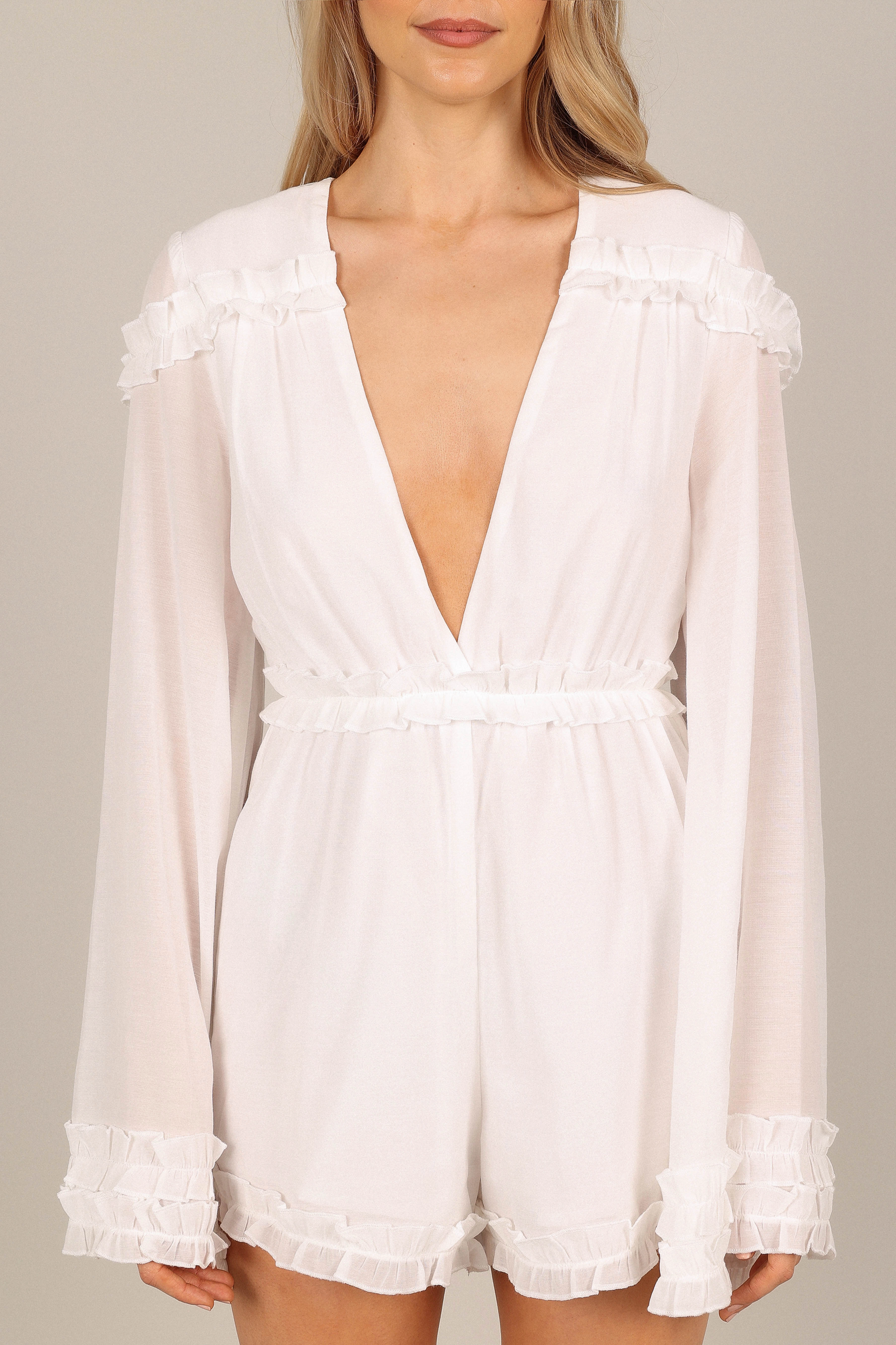 Bettina Playsuit - White