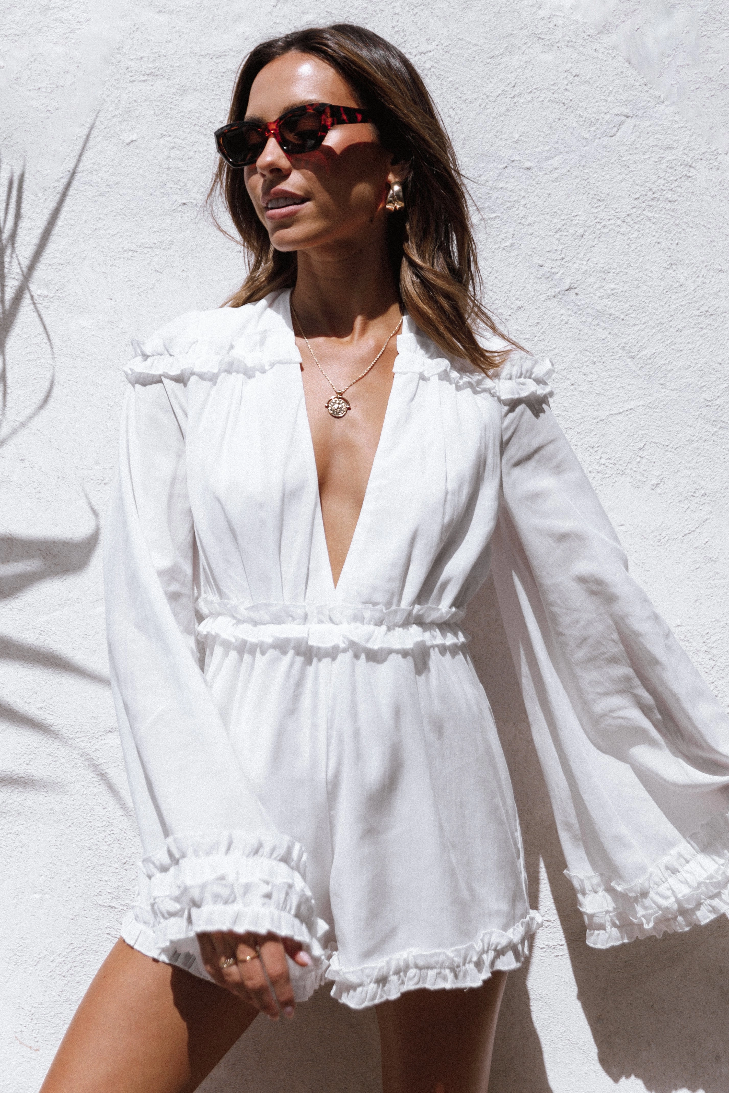 Bettina Playsuit - White
