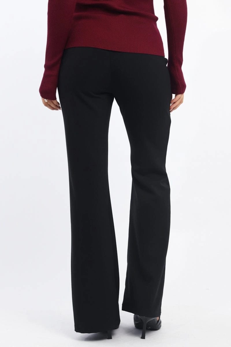 Black Flare Leg Pants