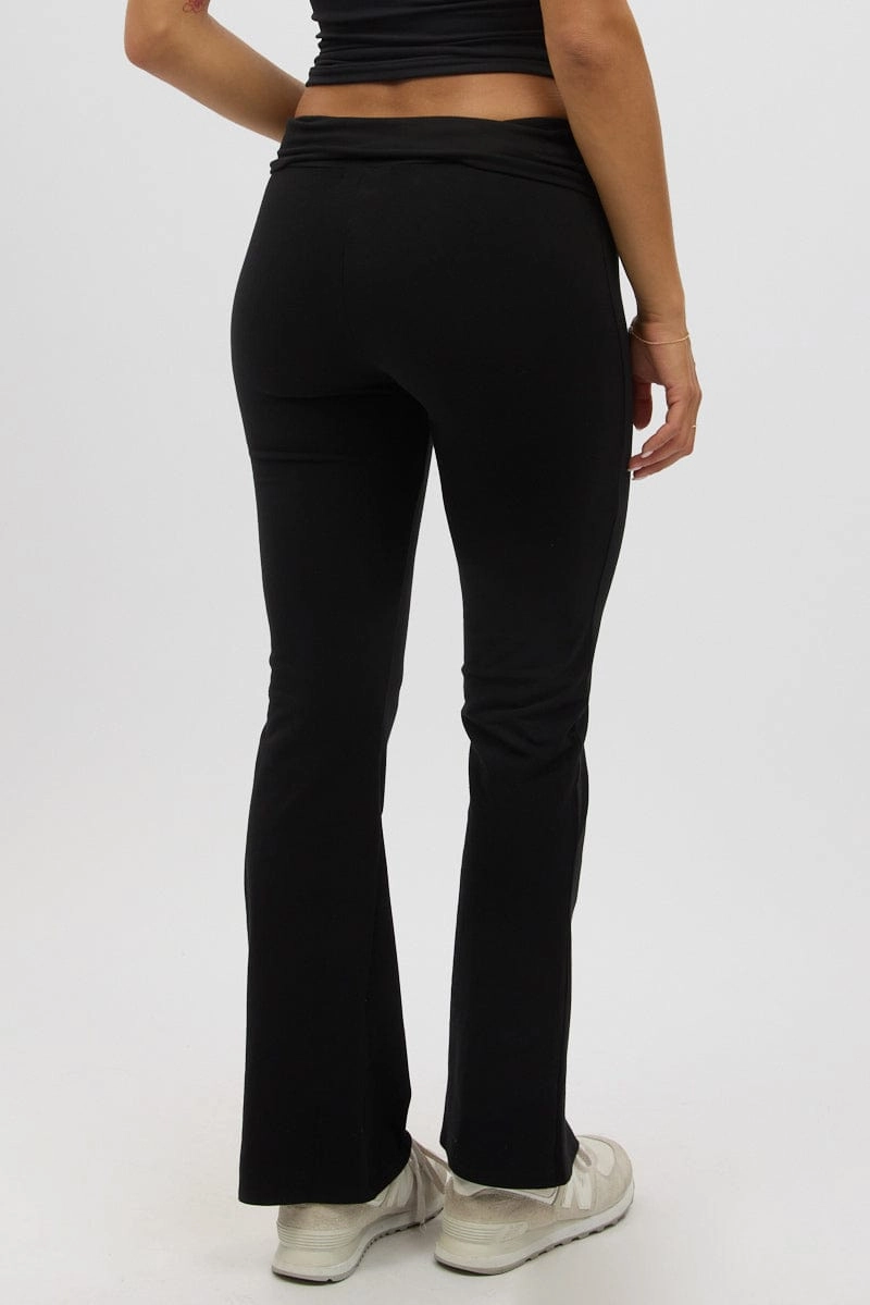 Black Flare Leg Pants