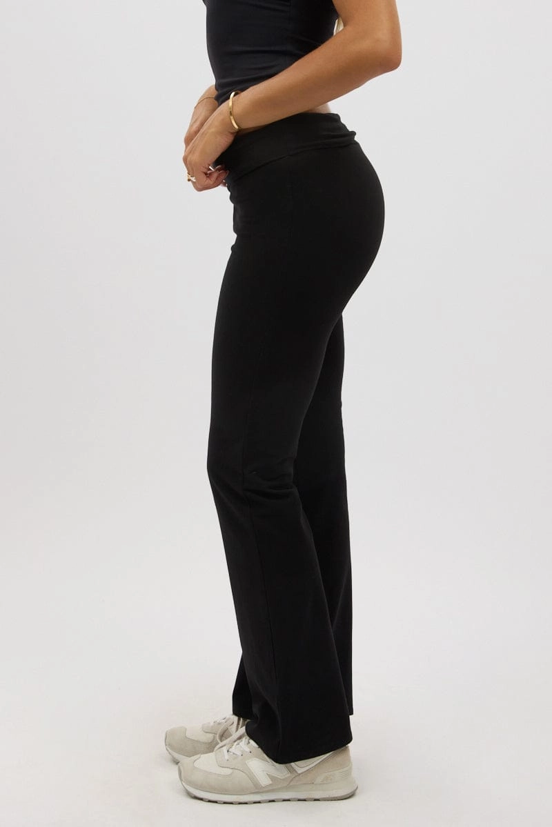 Black Flare Leg Pants
