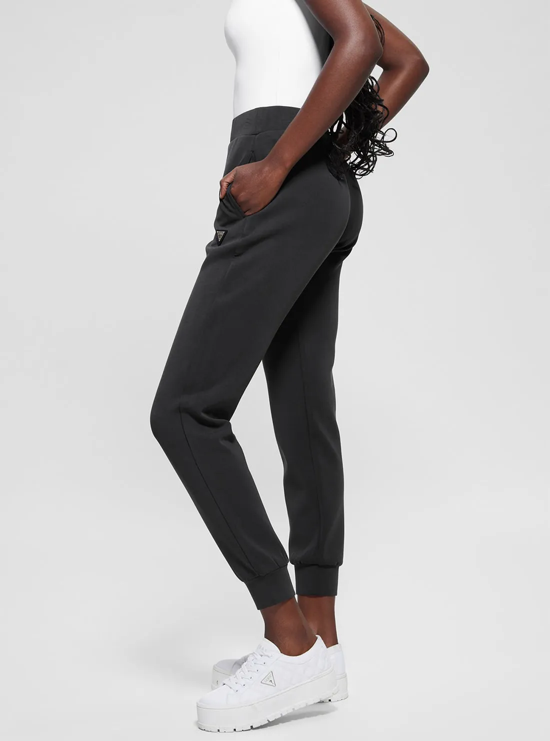 Black Olympe Long Pants
