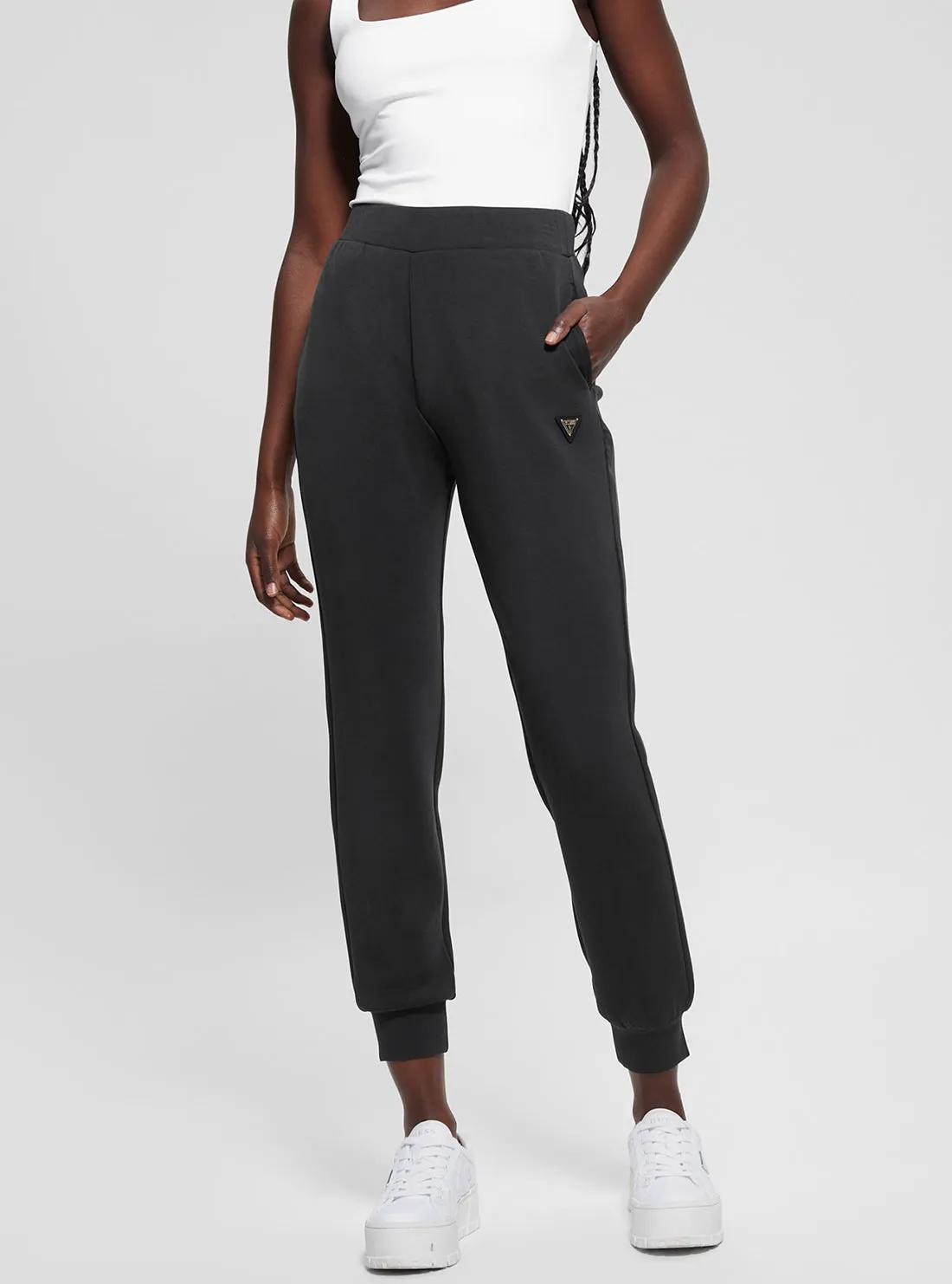 Black Olympe Long Pants