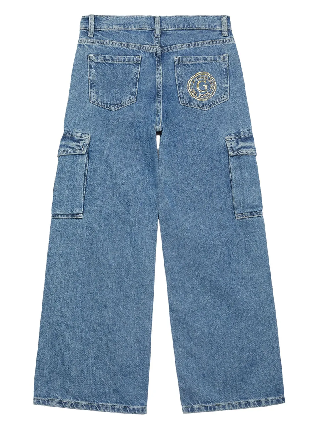 Blue Denim Cargo Pants (7-16)