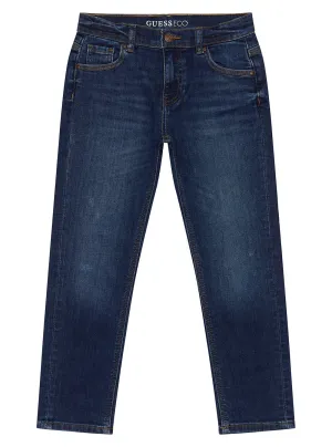 Blue Denim Straight Leg Pants (2-7)