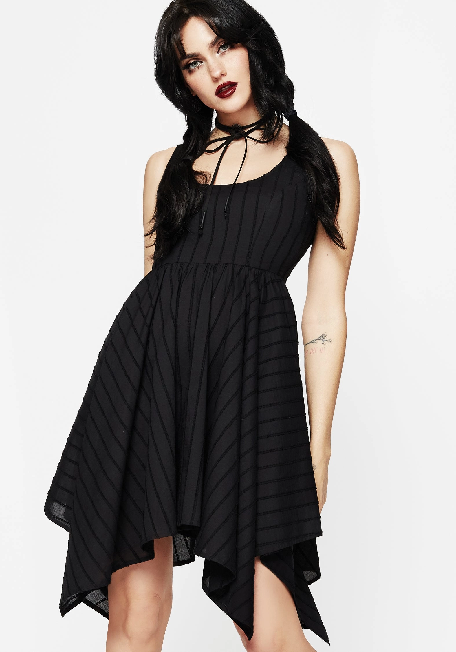 Blythe Handkerchief Hem Mini Dress