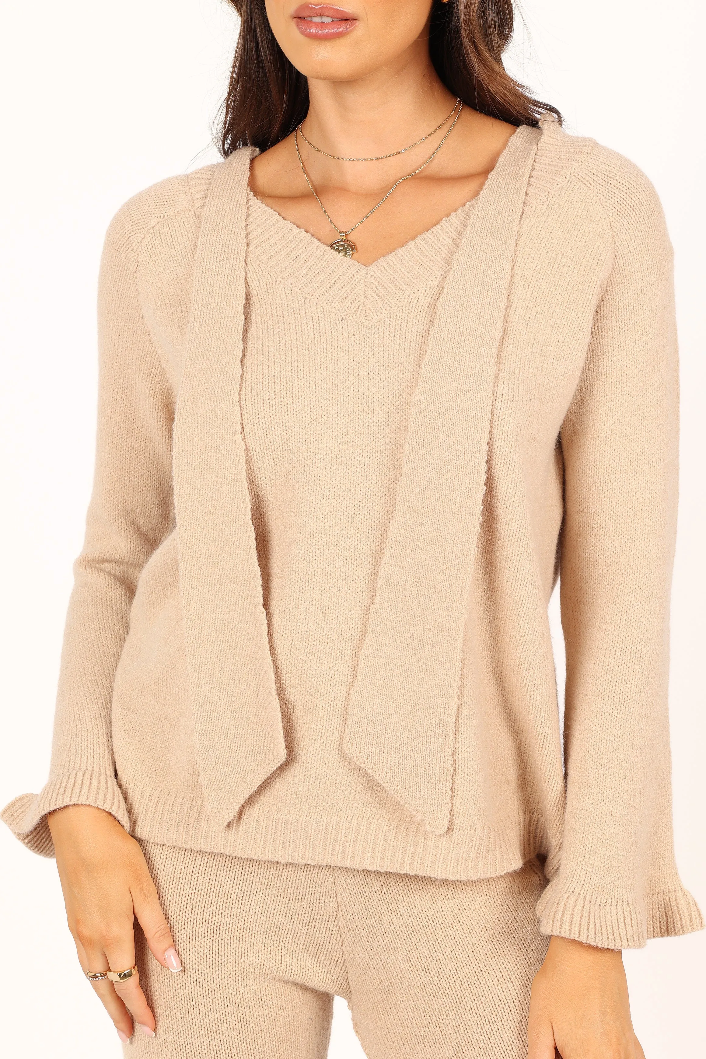 Boa Knitted Set - Oatmeal