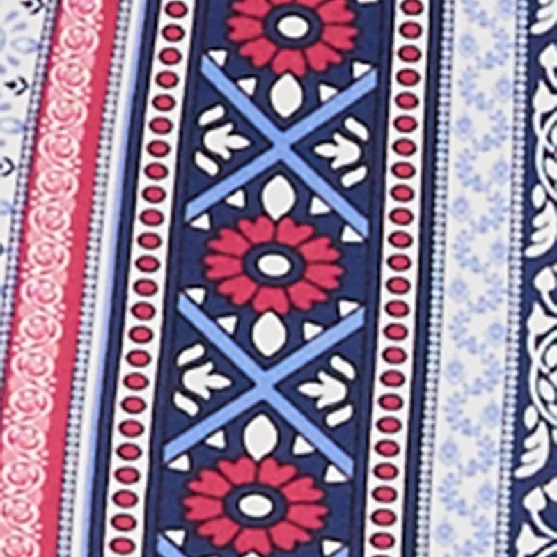 Boho Print High Waist Flare Pants