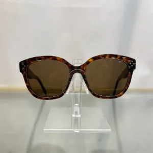 CELINE CL401641 Brown Leopard Square Sunglasses TS3809