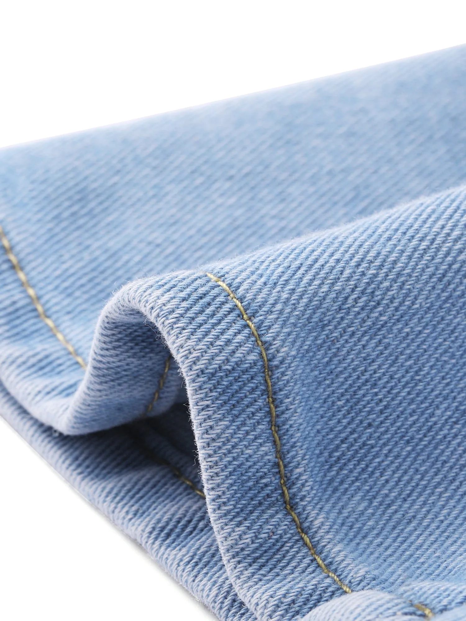 Denim V Neck Button Down Jean Waistcoat Vest