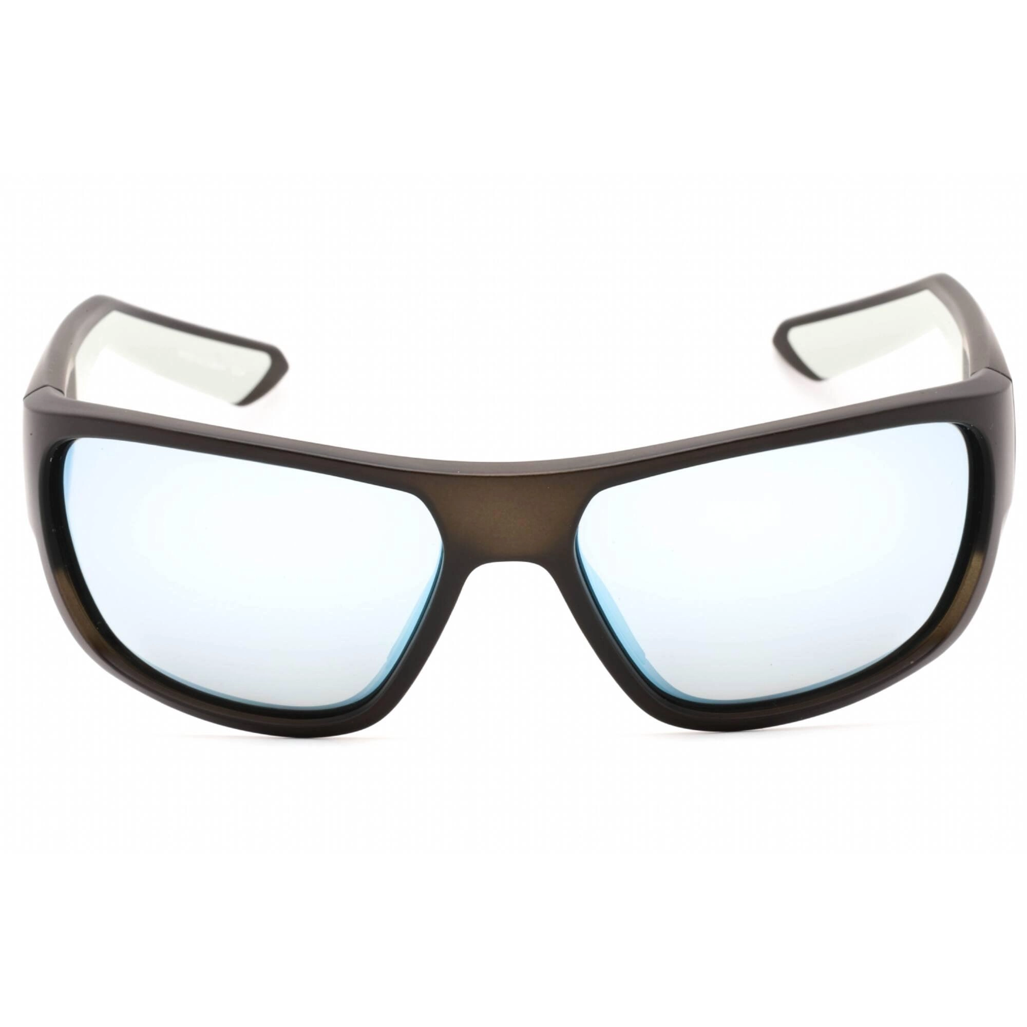 Dragon Men's Sunglasses - Matte Grey Plastic Rectangular Frame | DR FLARE LL ION 026