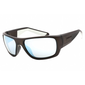 Dragon Men's Sunglasses - Matte Grey Plastic Rectangular Frame | DR FLARE LL ION 026