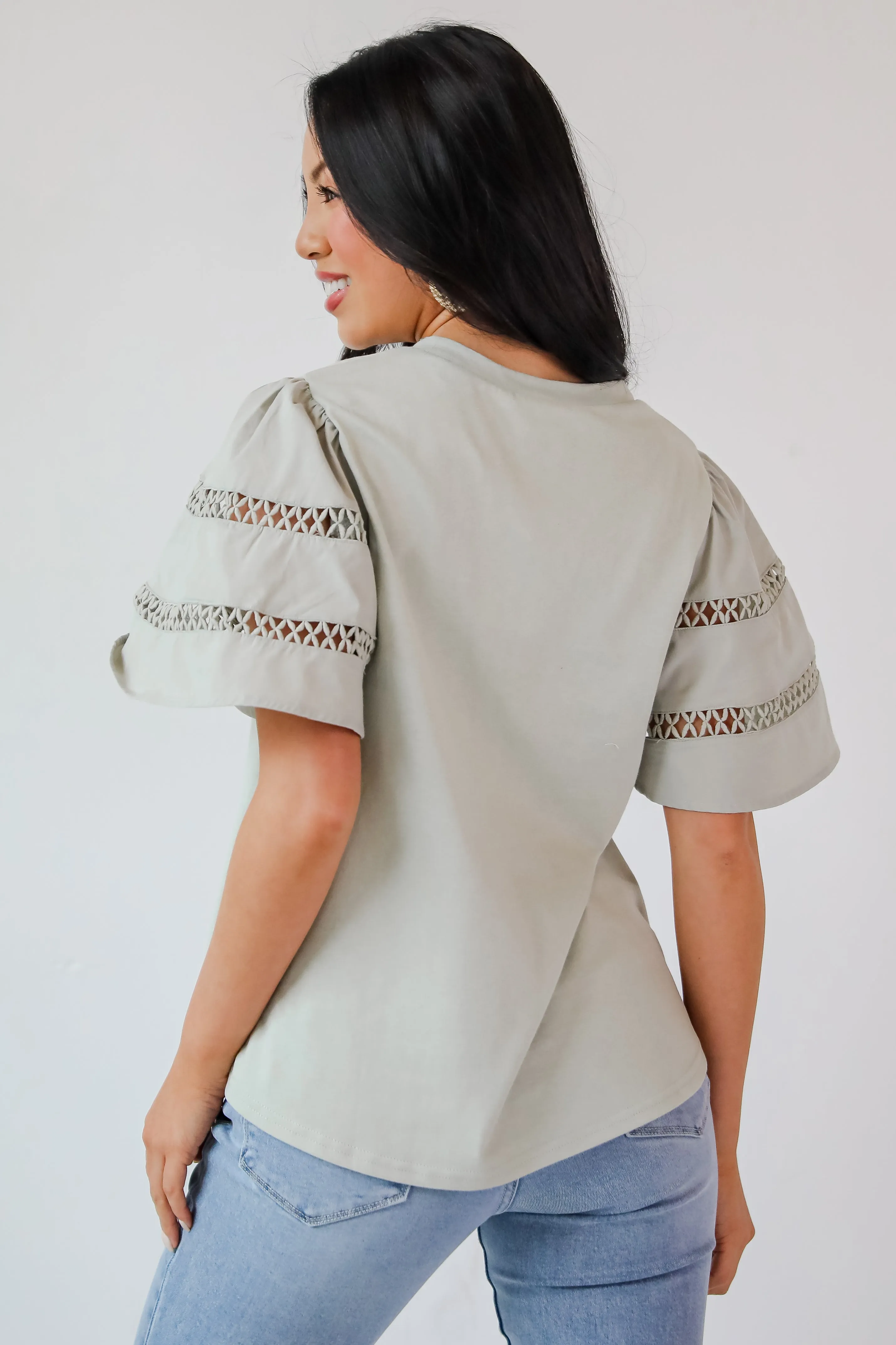 Effective Charm Flutter Sleeve Blouse