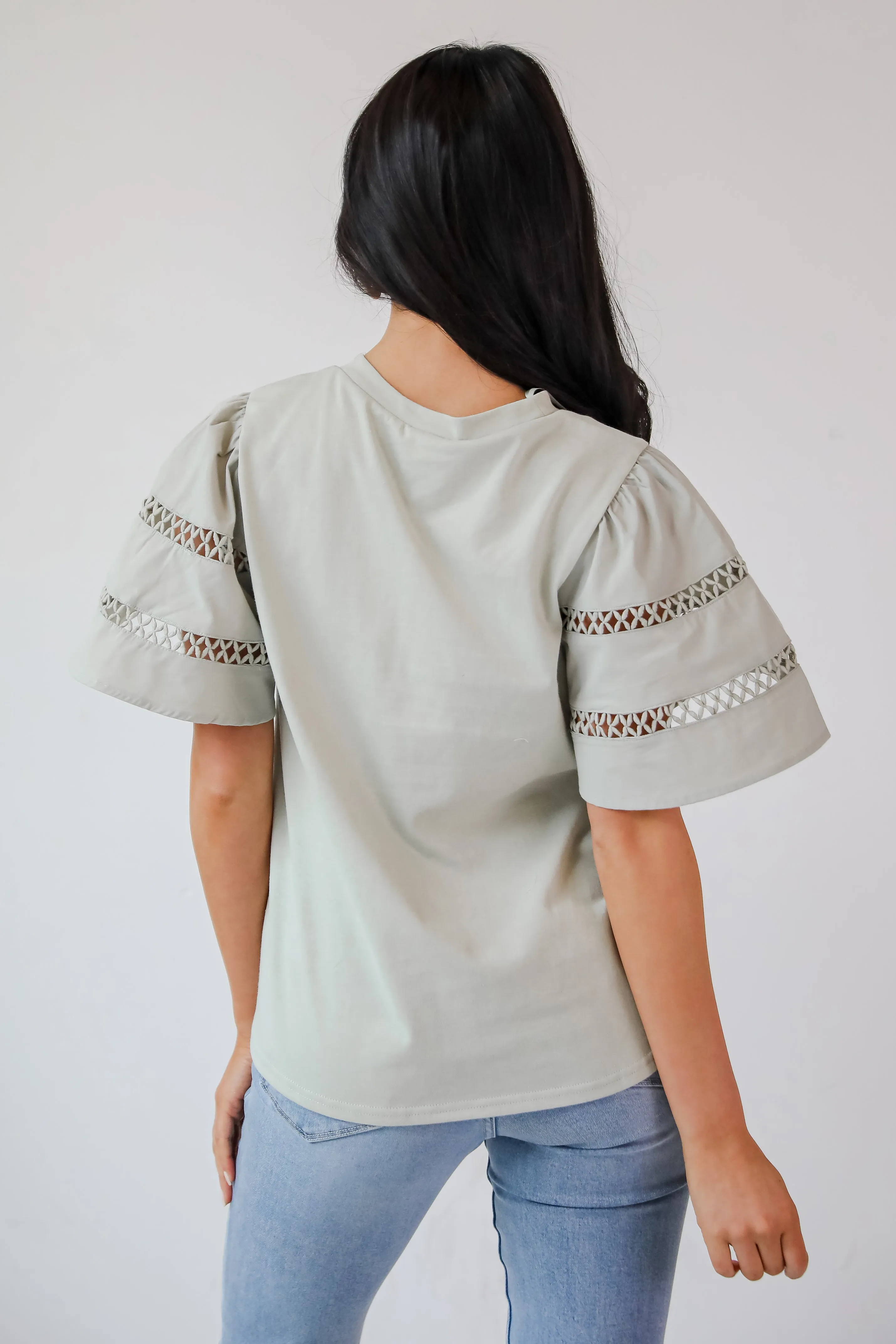 Effective Charm Flutter Sleeve Blouse