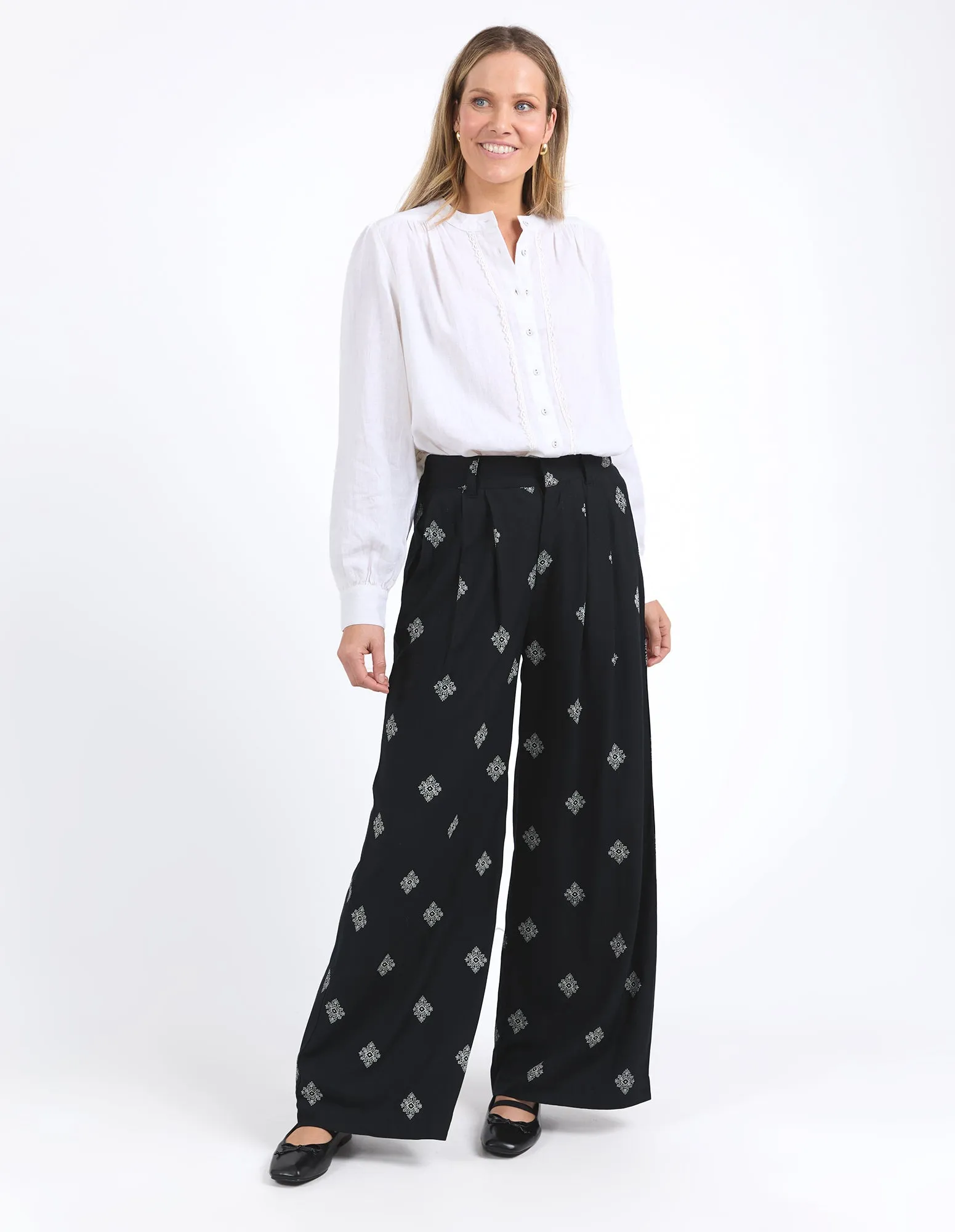 Elm Georgina Print Pant Georgina Pant