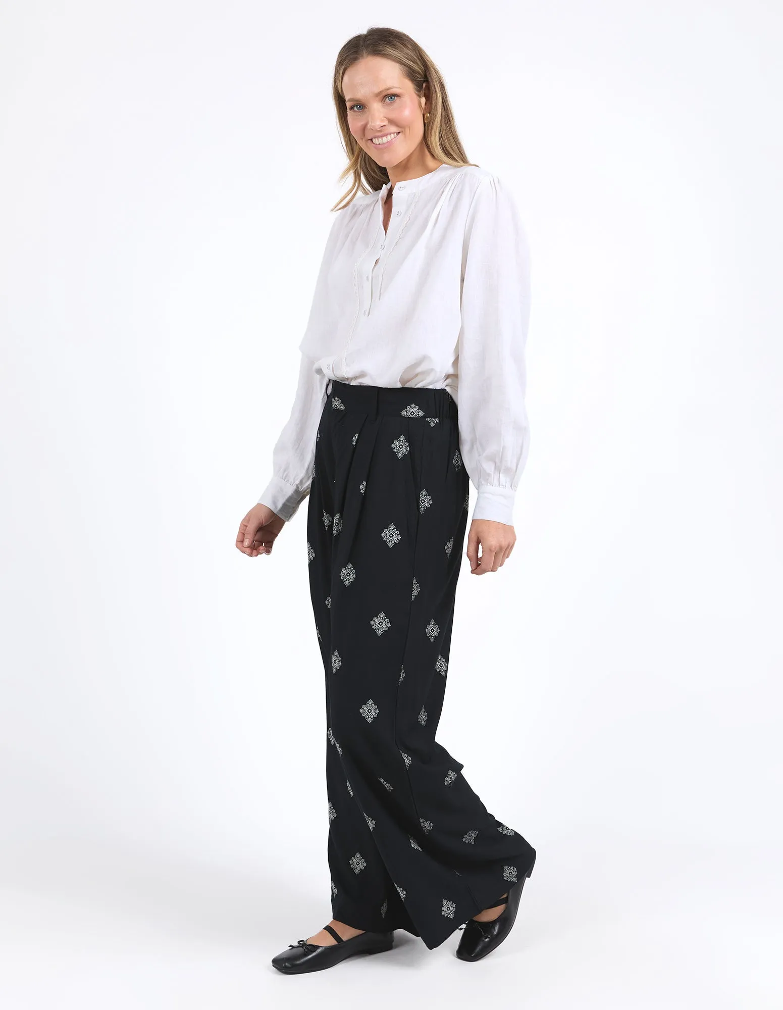 Elm Georgina Print Pant Georgina Pant
