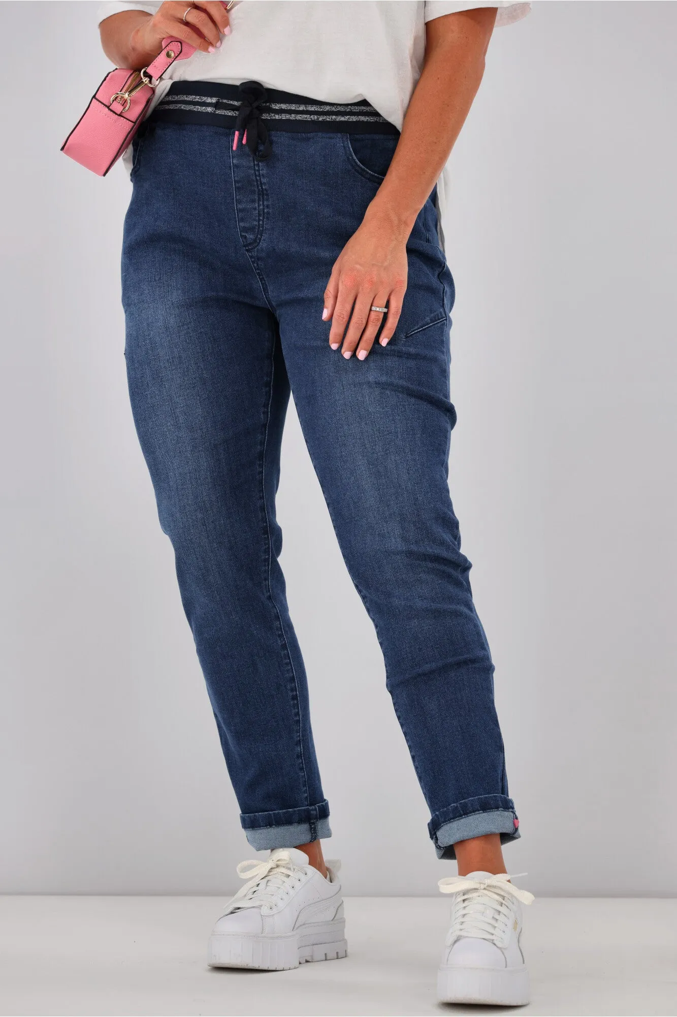 Elm Melody Denim Jogger Dark Blue Wash