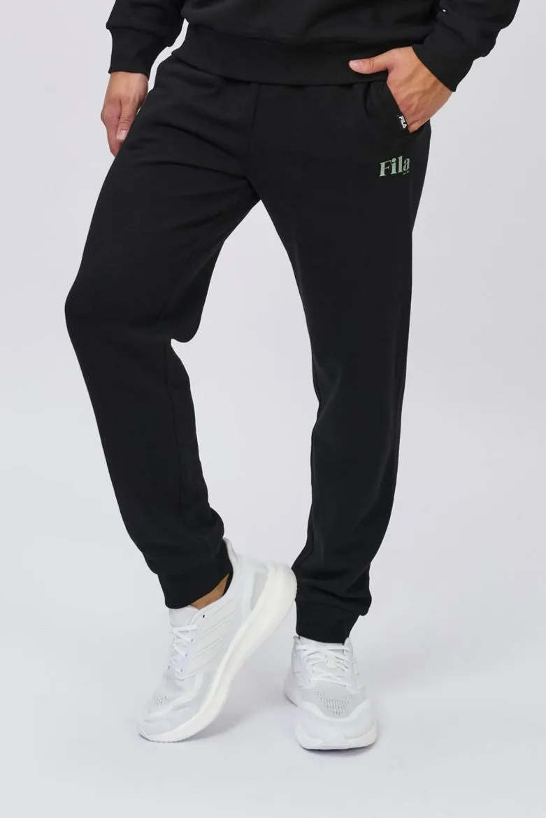 FILA MEN'S JAMIE BLACK TRACKPANTS