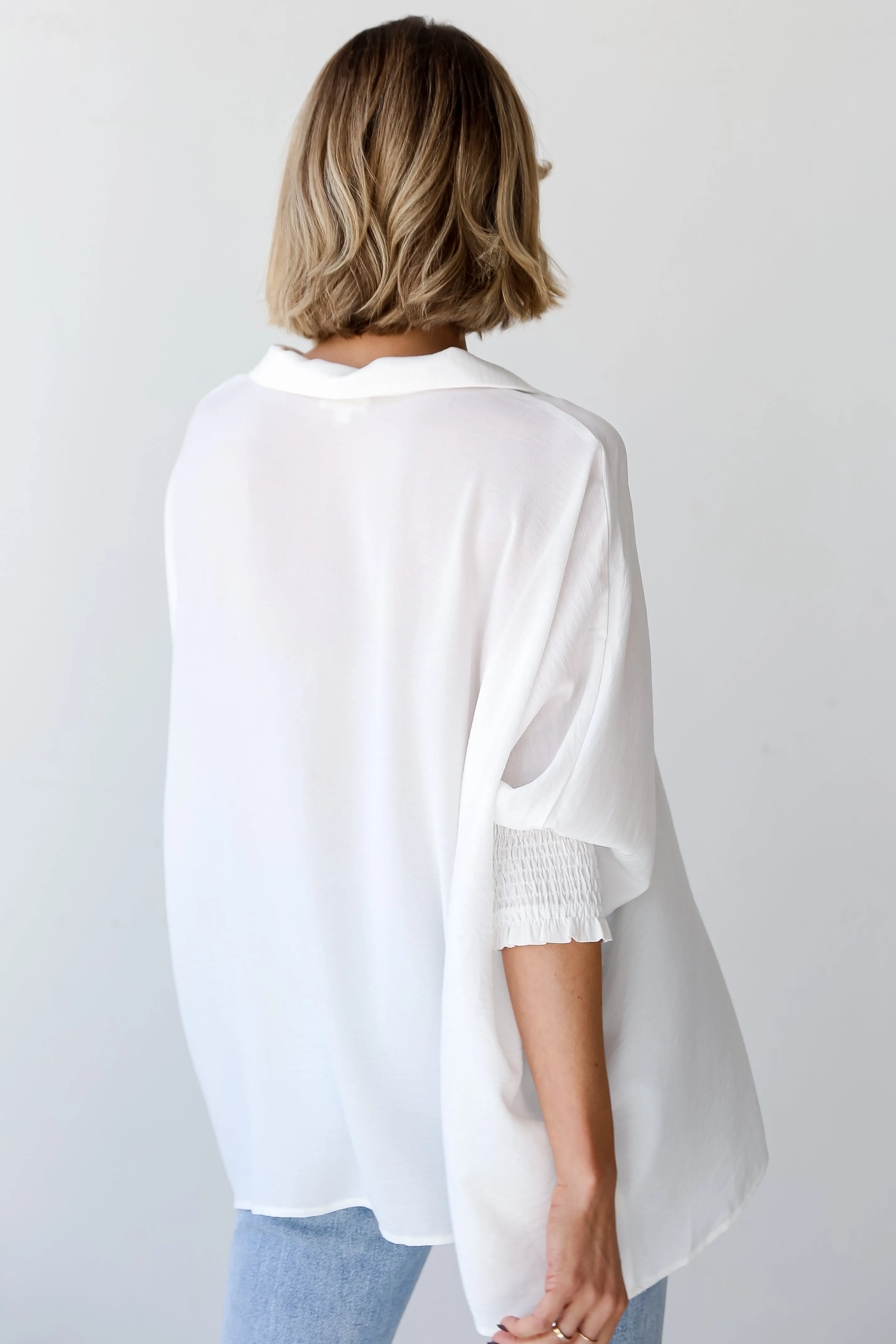 FINAL SALE - Lennon Oversized Blouse - DU DEAL
