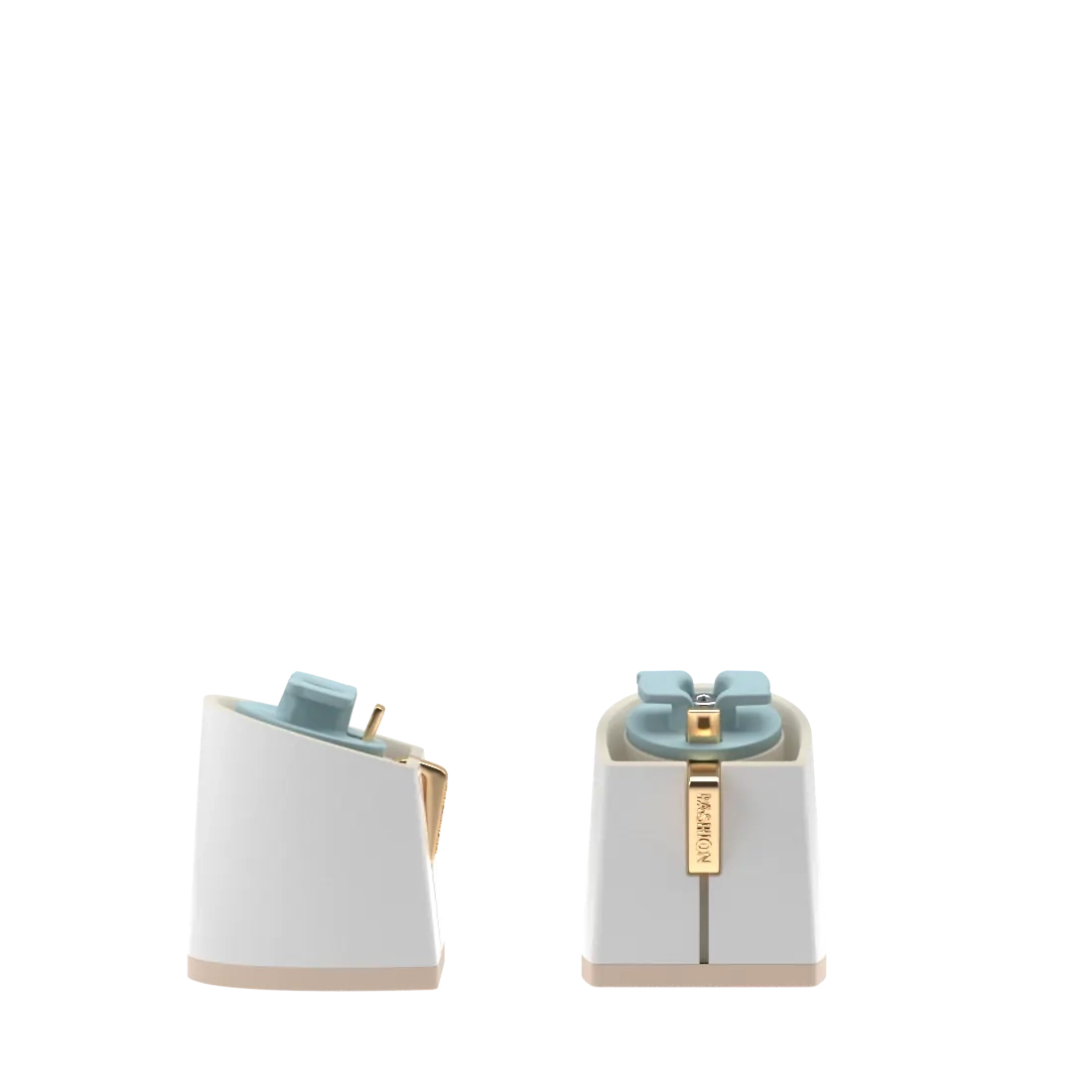 Flare Block Heel Kit White 3"