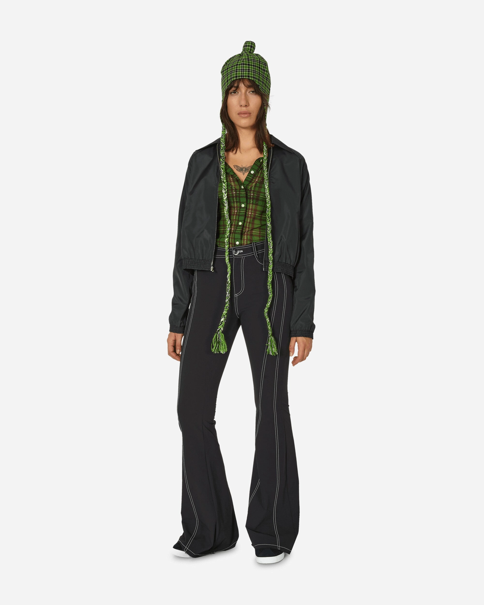 Flared Suit Pants Black