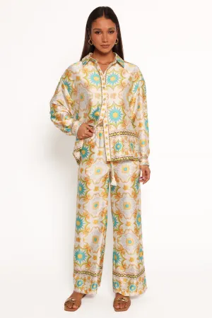 Gretel Pant - White Multi