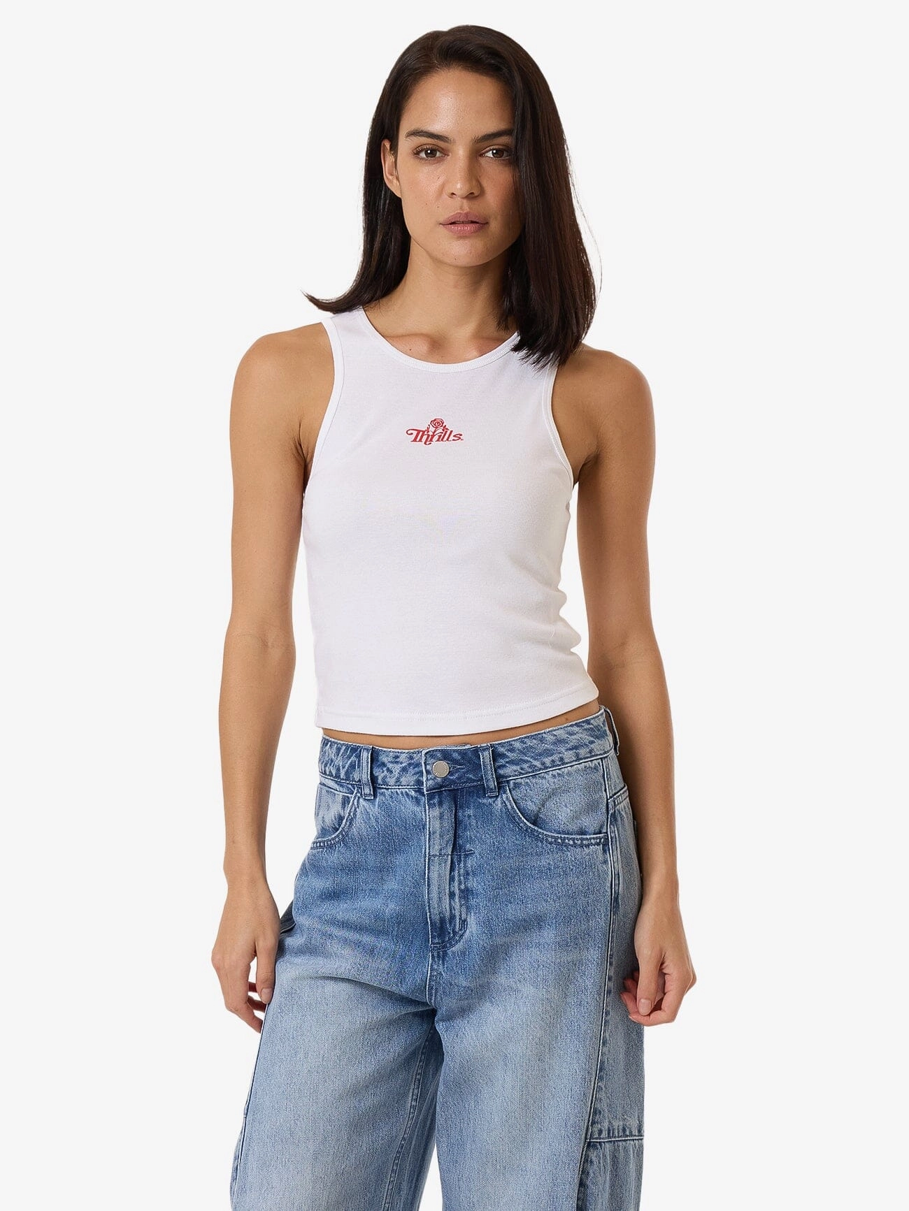 Growing Together Curve Tank - White