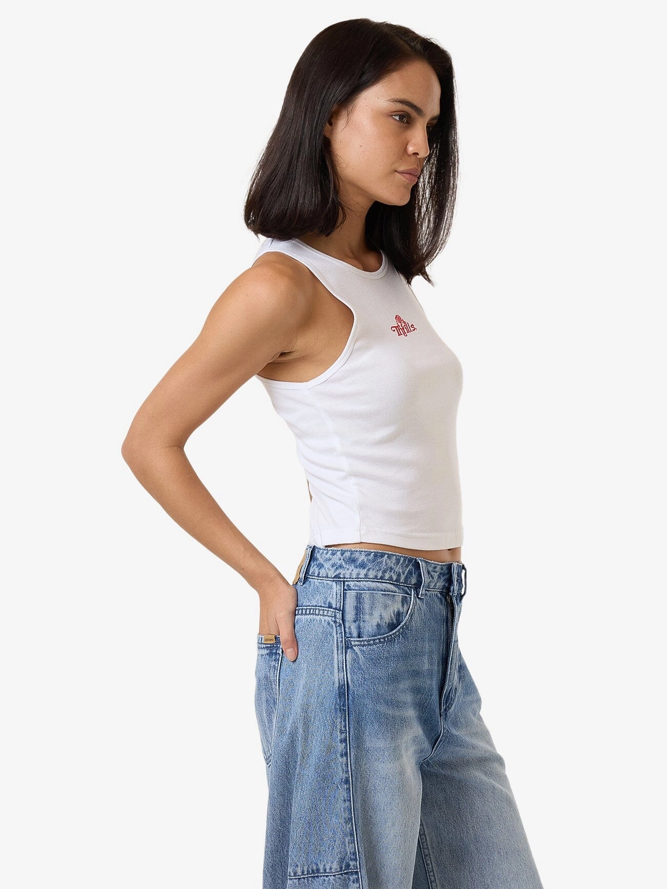 Growing Together Curve Tank - White