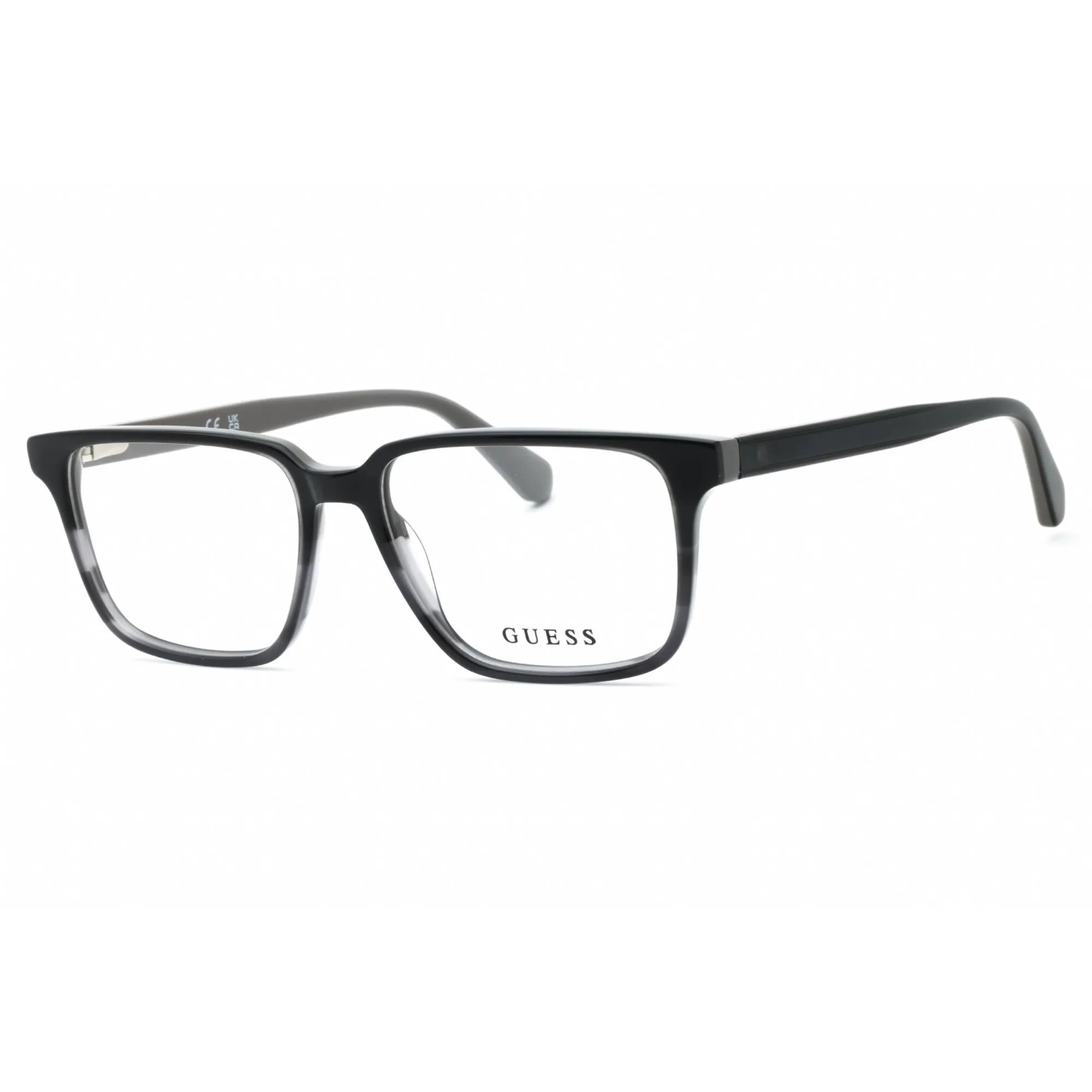 Guess Men's Eyeglasses - Grey/Other Acetate Square Shape Full Rim Frame | GU50047 020