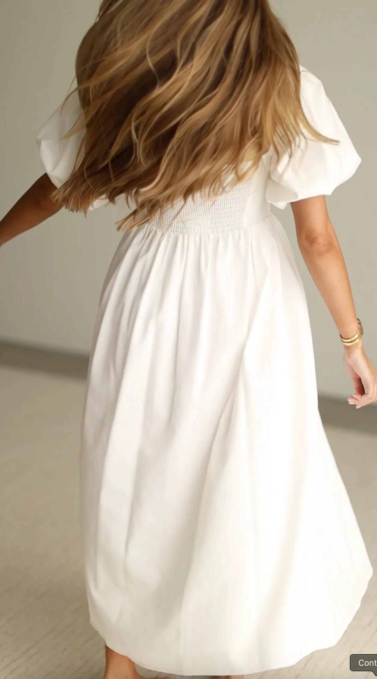 Hamilton Midi Dress in Off-White - Bump Friendly (S-2XL)