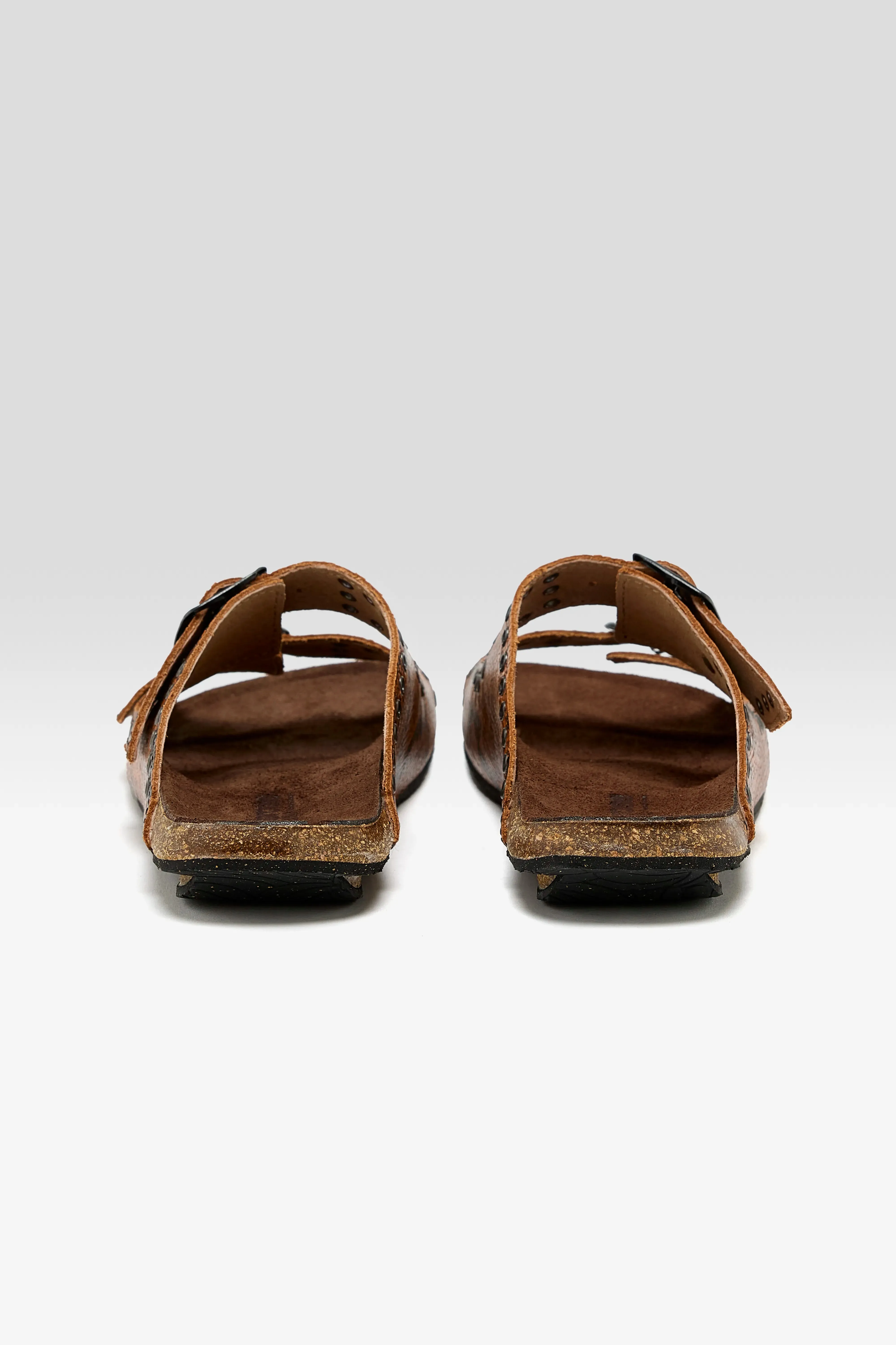 Œillet Python Leather Sandals (251 / W / CAMEL)