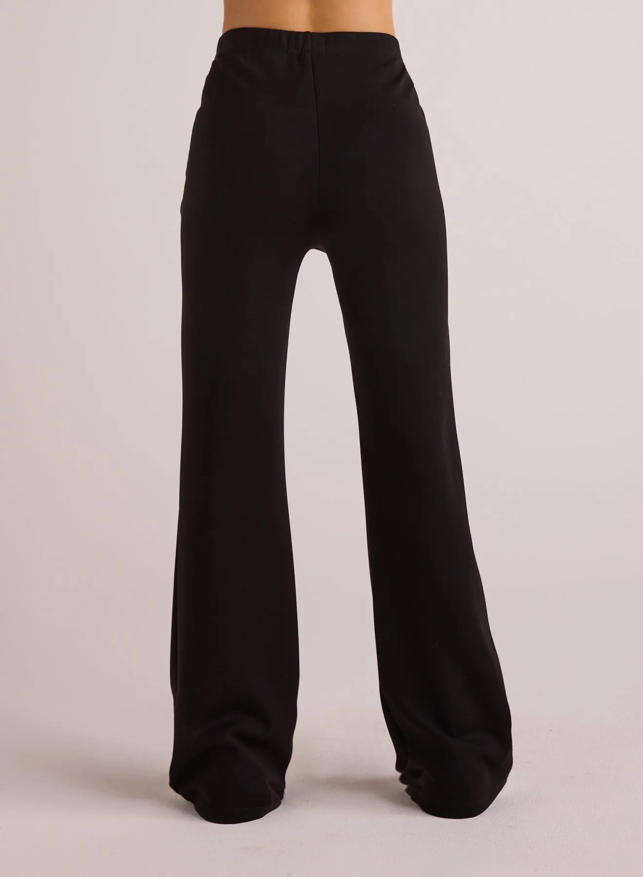 Jordyn Pintuck Ponte Pant - Black