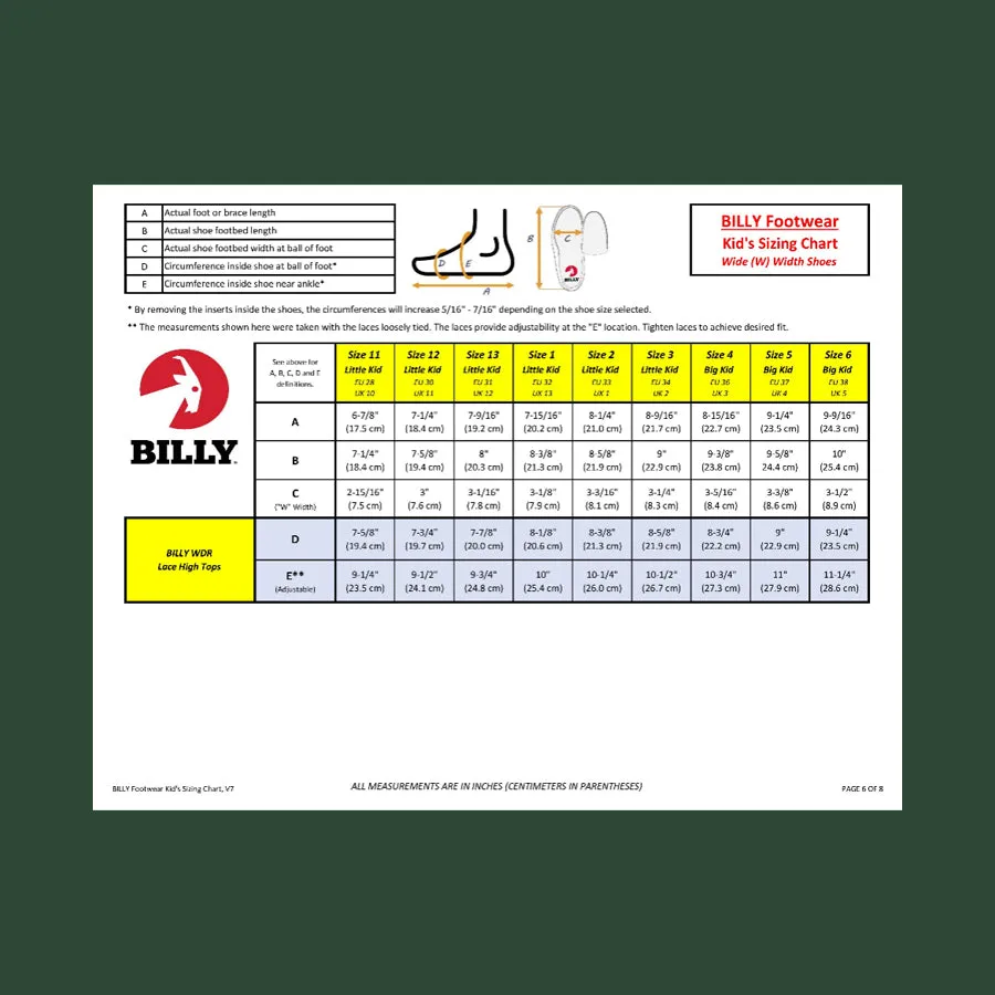 Kids' Billy CS Sneaker High Wide