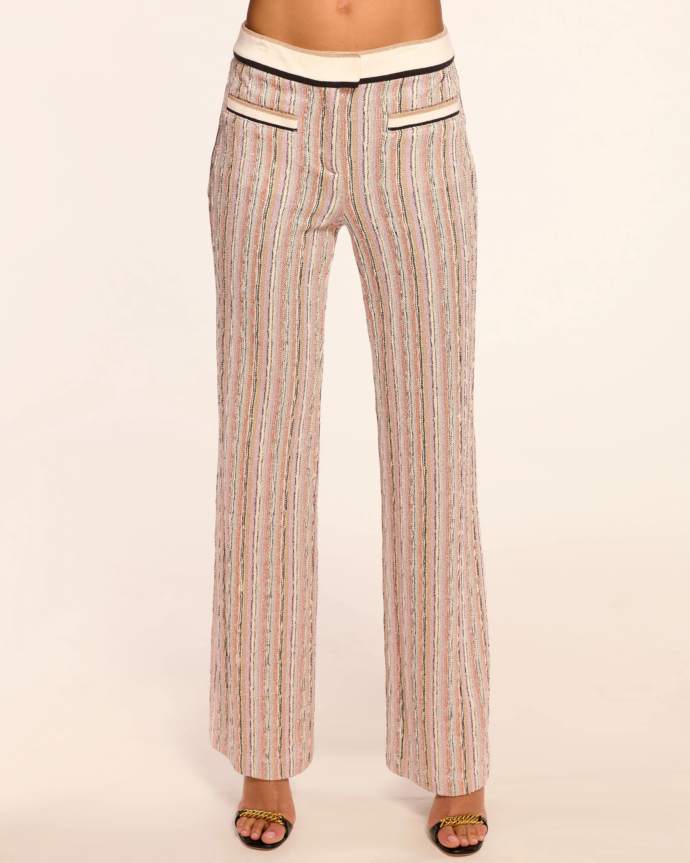 Kyla Sequin Knit Flare Pant