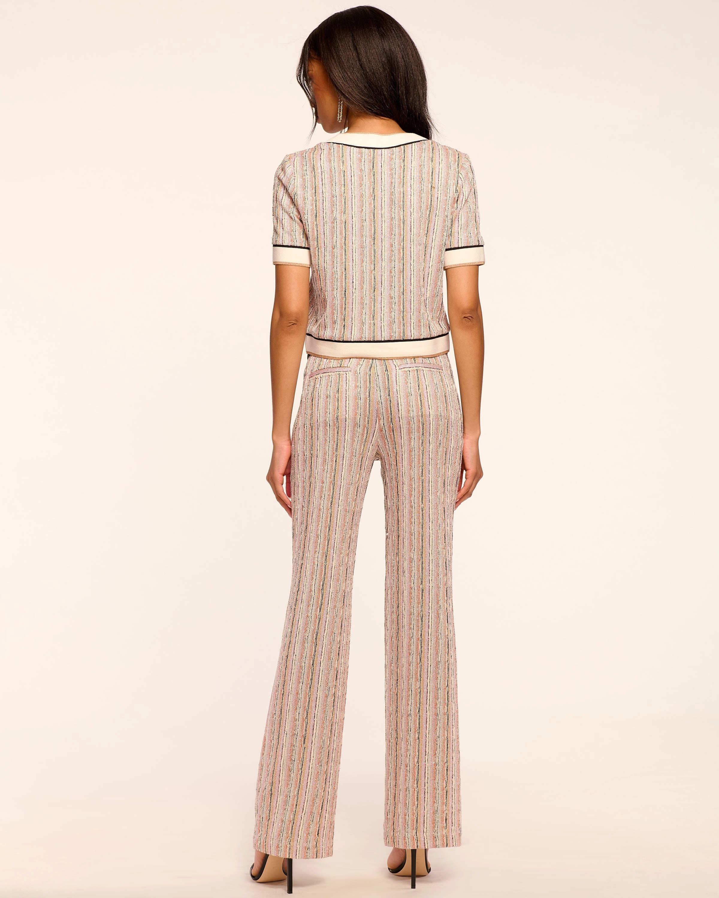 Kyla Sequin Knit Flare Pant