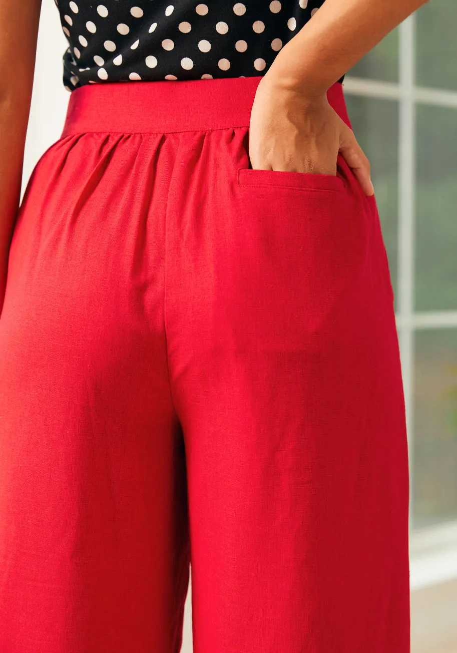 Lazy Afternoon Wide Leg Pants