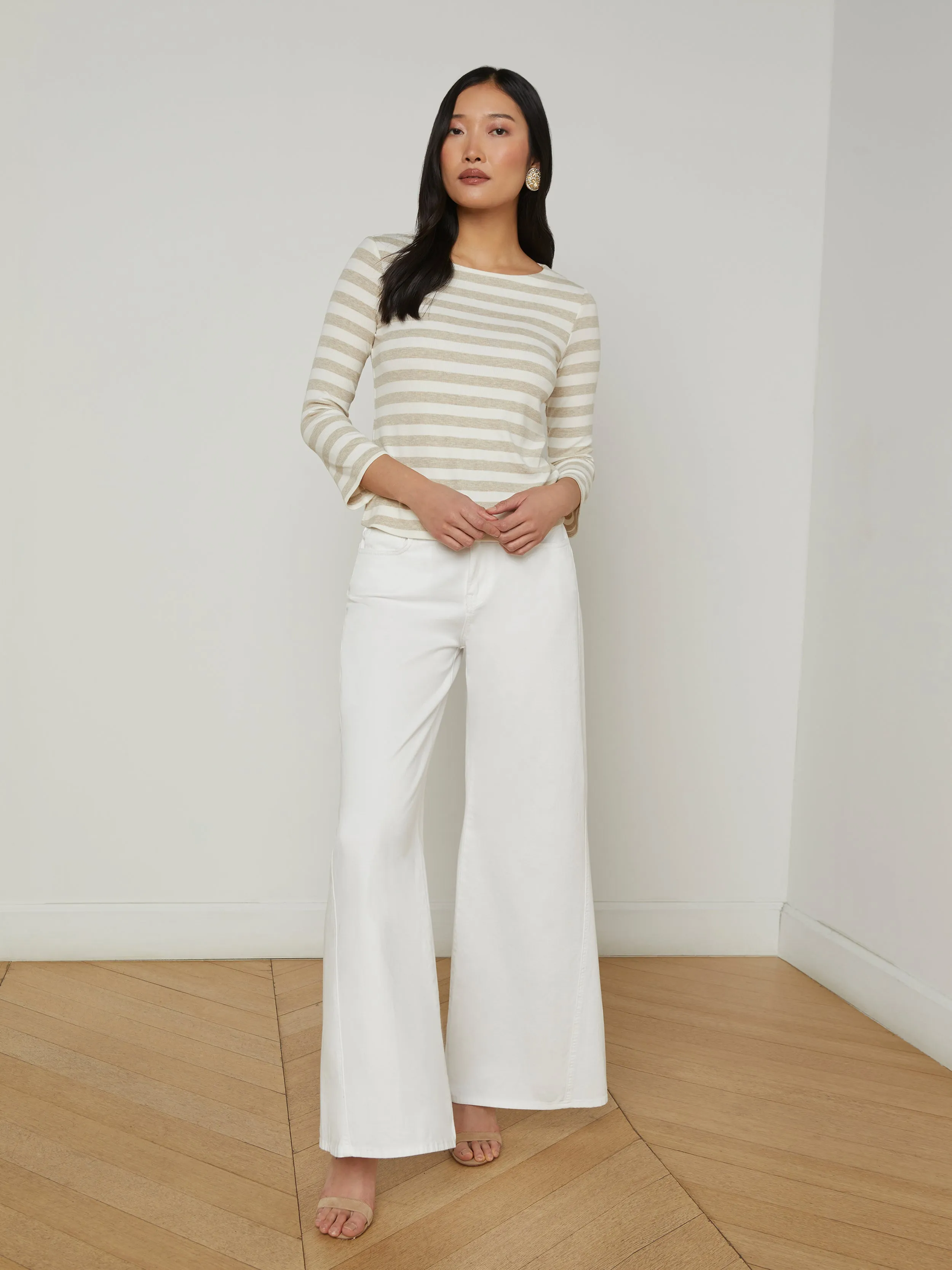 Lucille Striped Boatneck Top