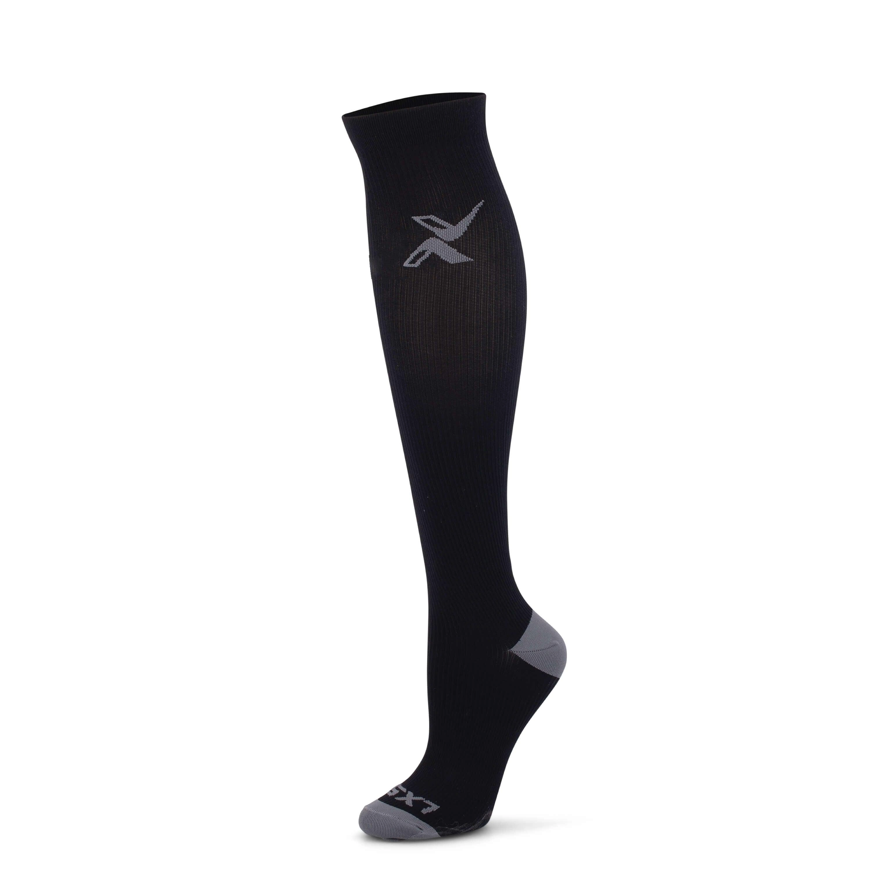 LxsGo ACTIVE Compression Socks for Men & Women 1 Pair Black
