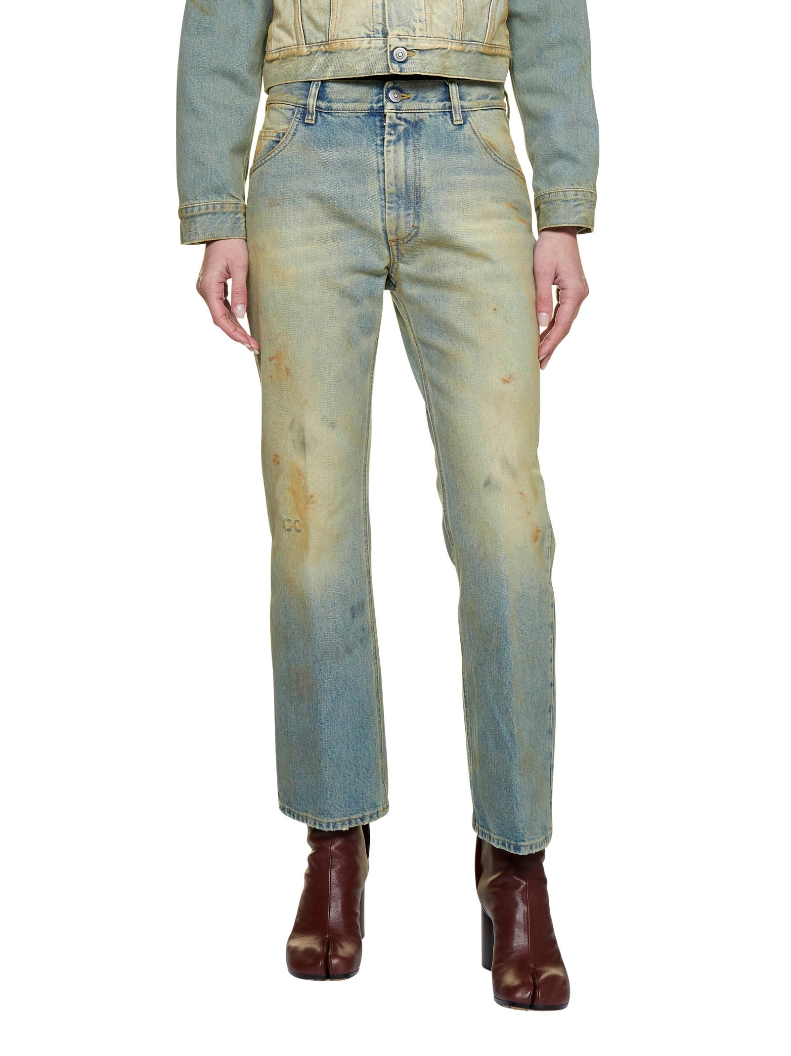 Maison Margiela Cropped Flare Jeans