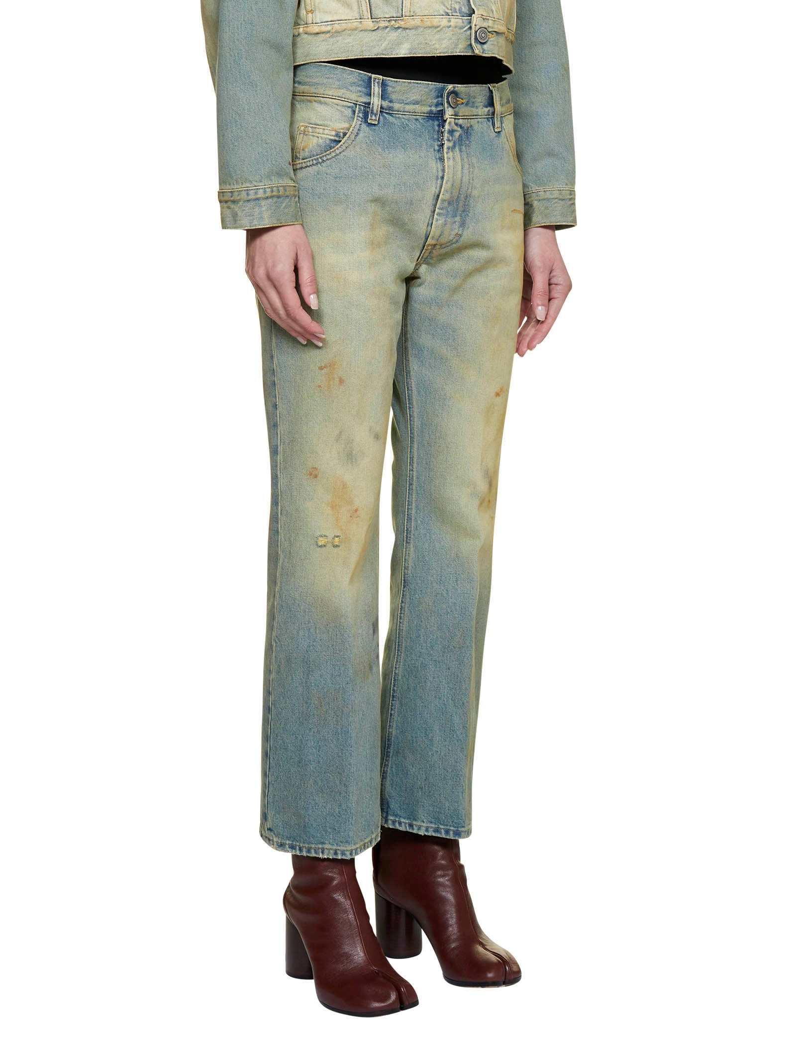 Maison Margiela Cropped Flare Jeans