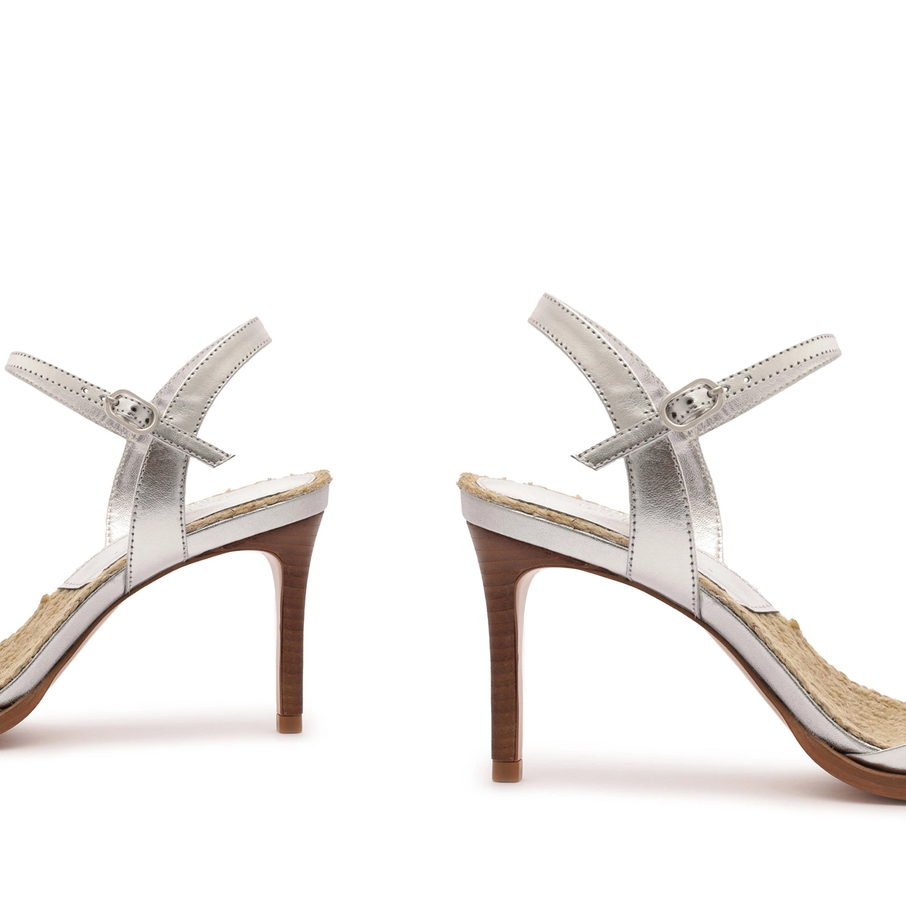 Marbella Mid Metallic Leather Sandal
