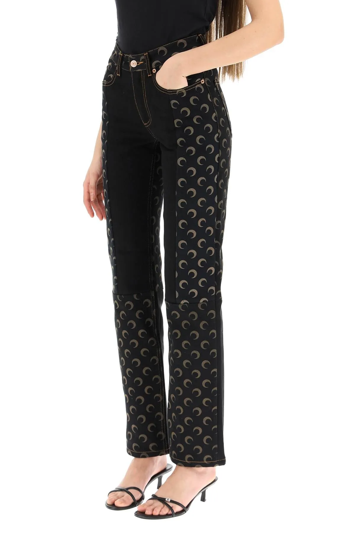 Marine Serre Moon Printed Jeans